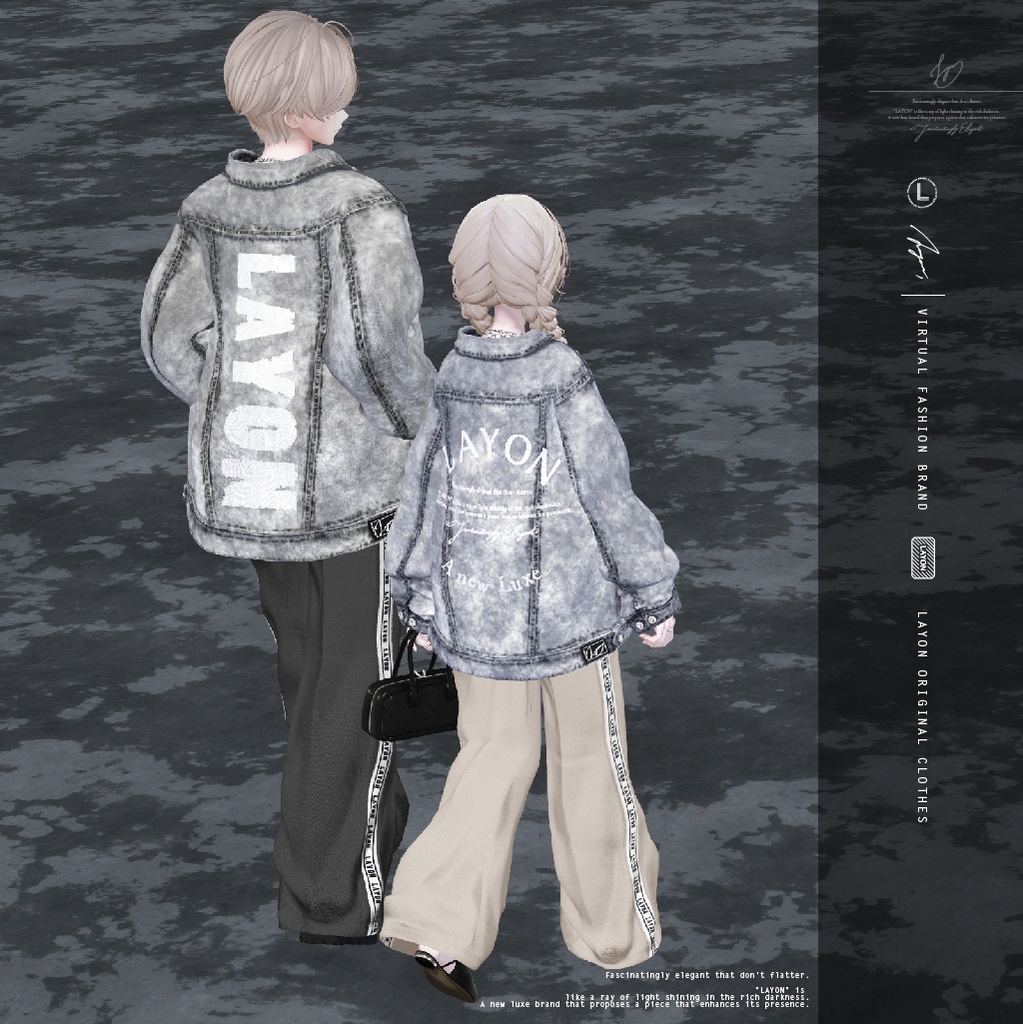 【3D】J-F Over Jacket (森羅/マヌカ/萌/ラシューシャ/桔梗/Lapwing/水瀬 セミ対応) #LAYON服。#LAYONコーデ