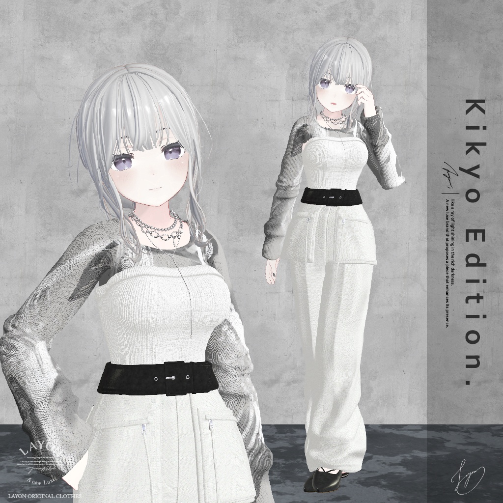 【3D】S.LIGHTLY (森羅/マヌカ/萌/ラシューシャ/桔梗/Lapwing セミ対応) #LAYON服。#LAYONコーデ