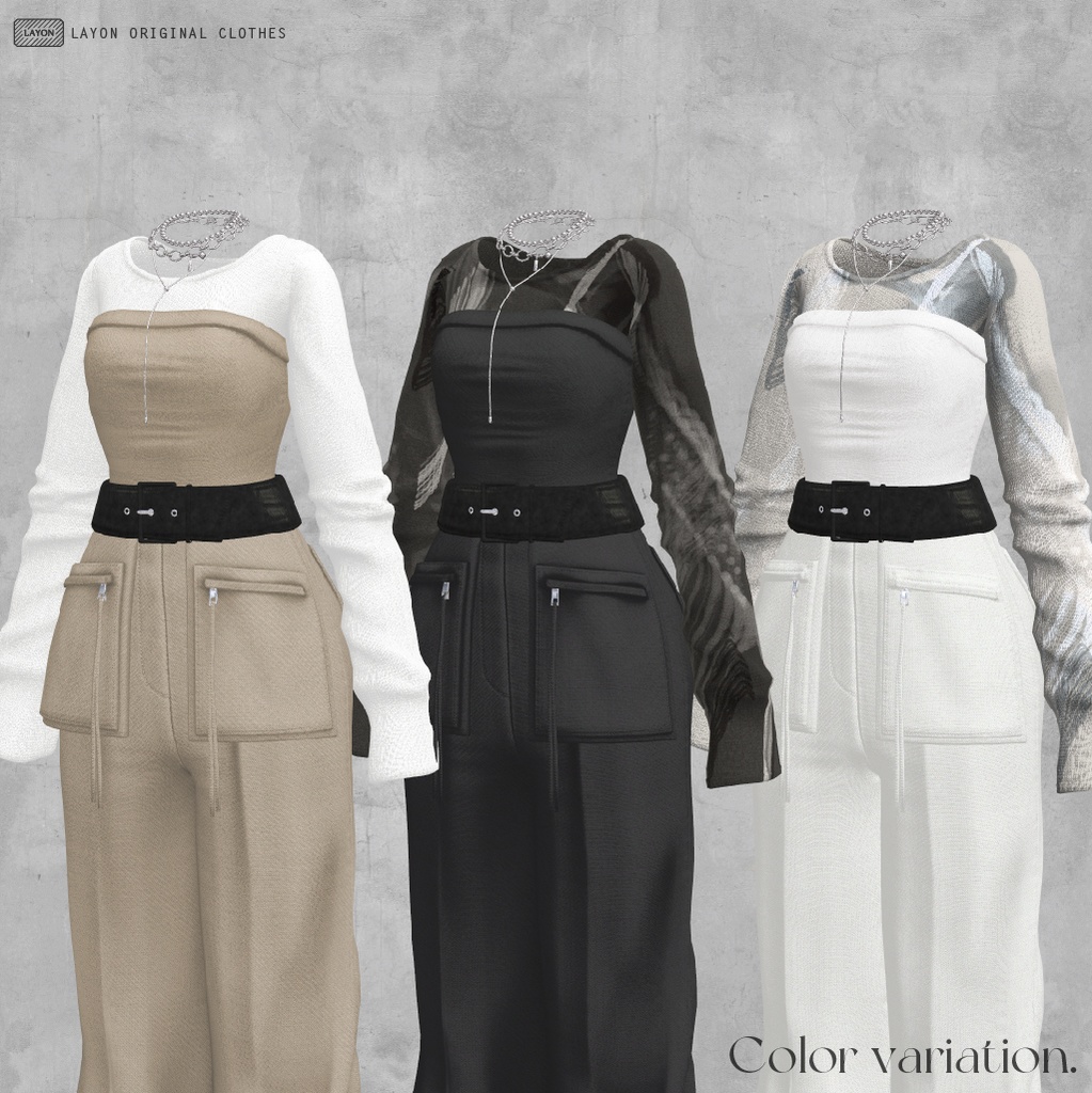 【3D】S.LIGHTLY (森羅/マヌカ/萌/ラシューシャ/桔梗/Lapwing セミ対応) #LAYON服。#LAYONコーデ