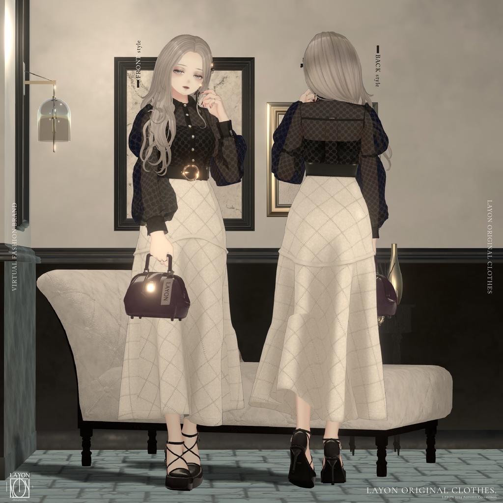 【3D】Noble Liberty (森羅/マヌカ/ラシューシャ/萌/桔梗/Lapwing/セレスティア/Sio対応) #LAYON服 #LAYONコーデ