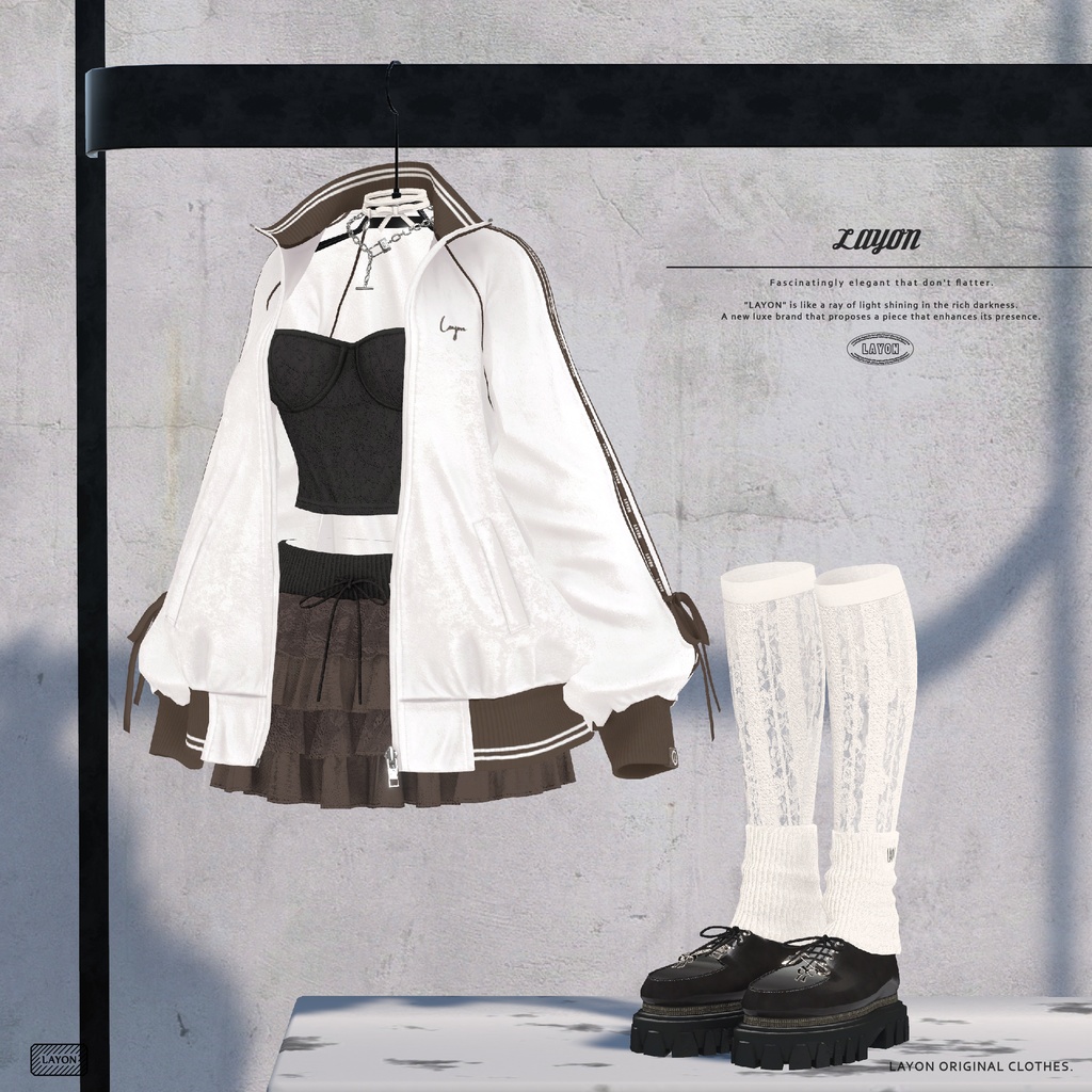 【3D】Enchant Bloke (森羅/しなの/愛莉/マヌカ/ラシューシャ/萌/桔梗/Lapwing/セレスティア/Sio/水瀬/狛乃対応) #LAYON服 #LAYONコーデ