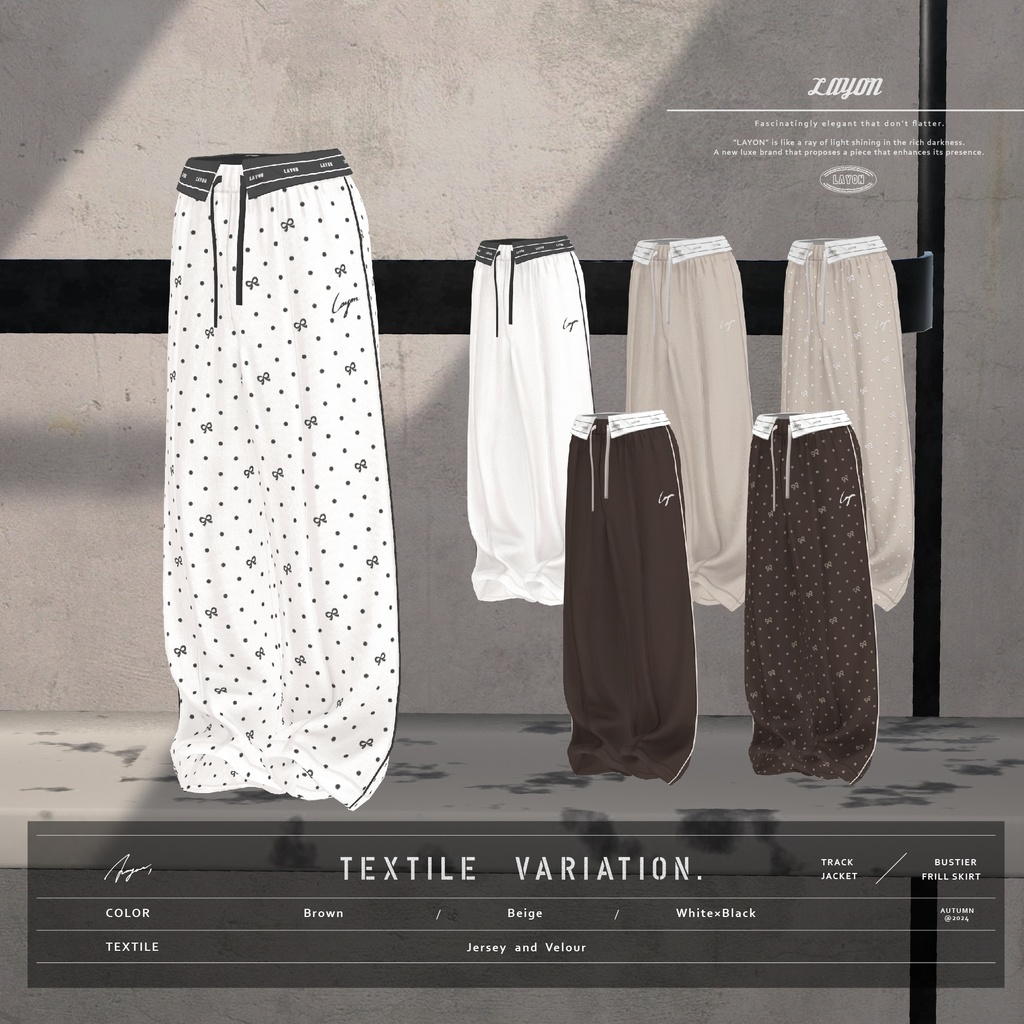 【3D】Enchant Bloke -Pants-(森羅/しなの/愛莉/マヌカ/ラシューシャ/萌/桔梗/Lapwing/セレスティア/Sioセミ対応) #LAYON服 #LAYONコーデ