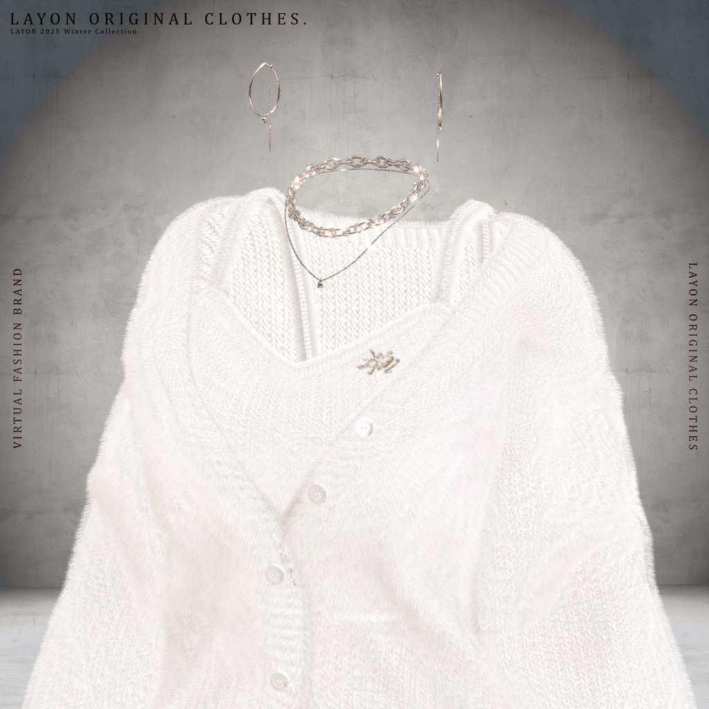 【3D】WHITE DUSK (森羅/しなの/愛莉/マヌカ/桔梗/Lapwing/Sio対応) #LAYON服 #LAYONコーデ