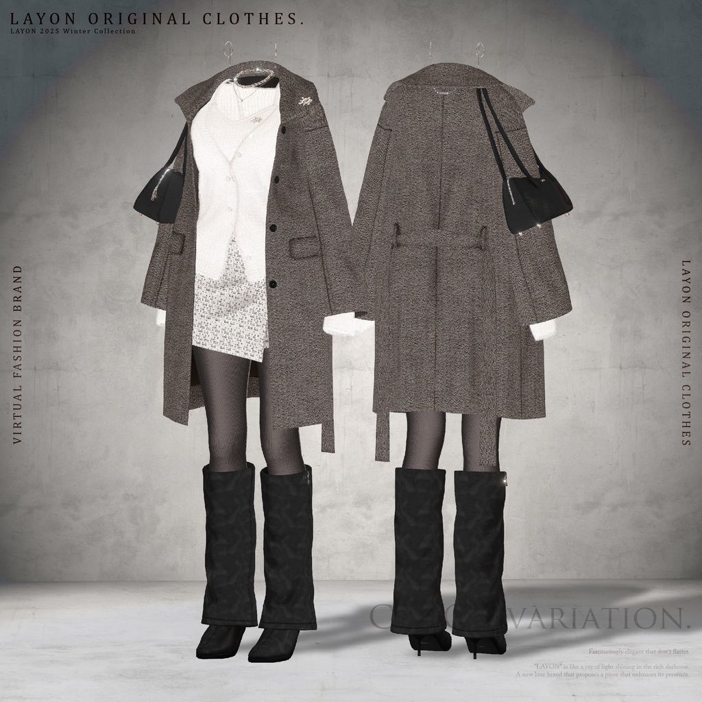 【3D】WHITE DUSK (森羅/しなの/愛莉/マヌカ/桔梗/Lapwing/Sio対応) #LAYON服 #LAYONコーデ