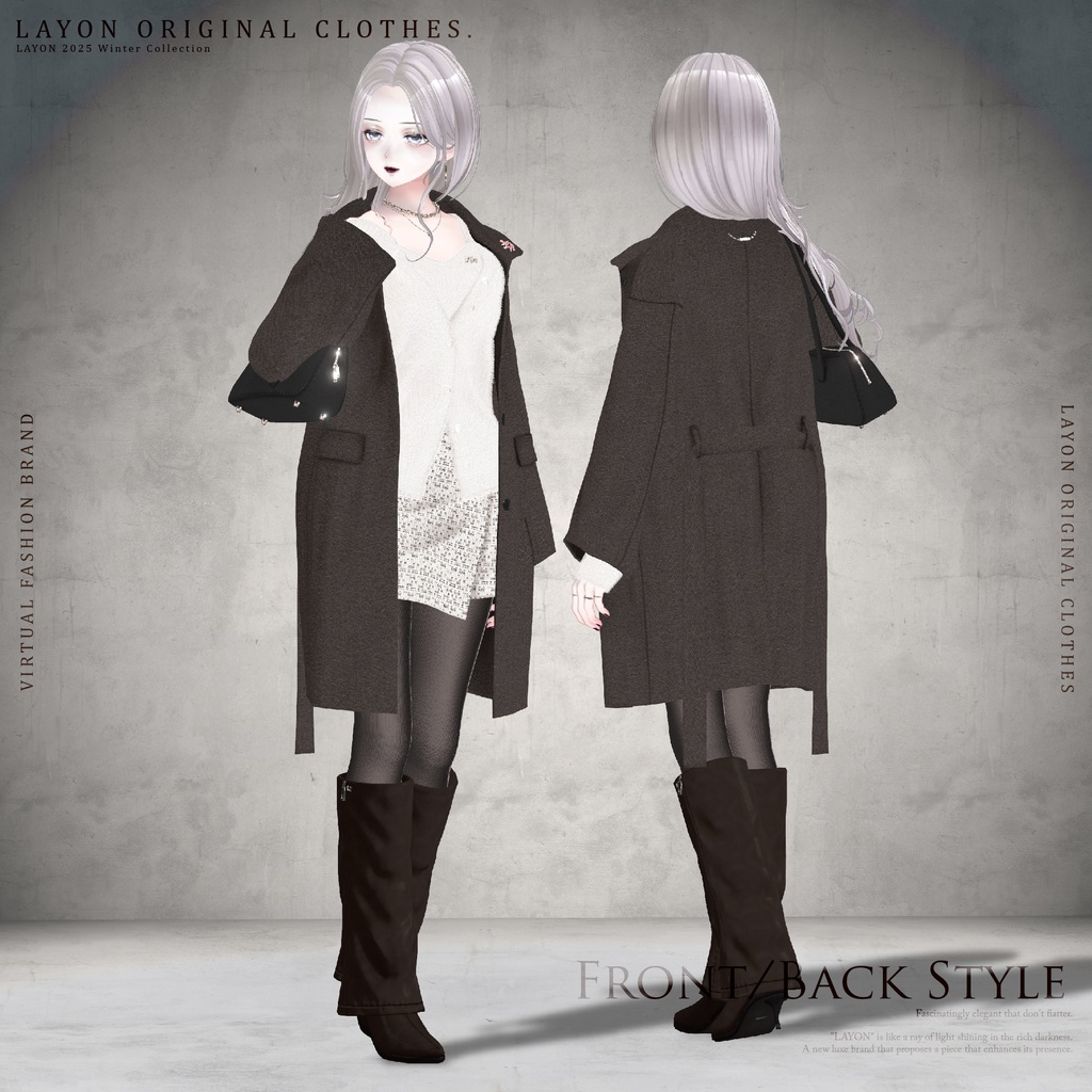 【3D】WHITE DUSK (森羅/しなの/愛莉/マヌカ/桔梗/Lapwing/Sio対応) #LAYON服 #LAYONコーデ