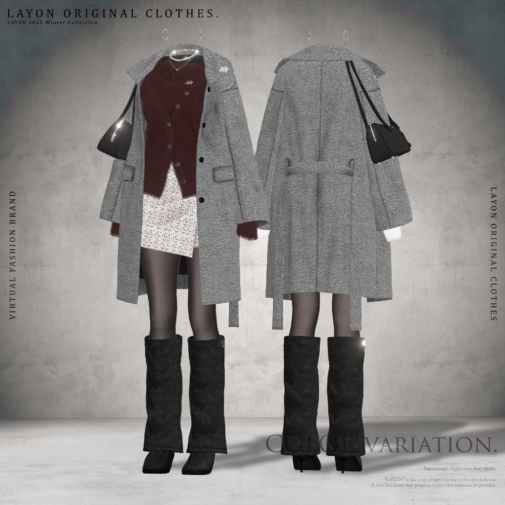 【3D】WHITE DUSK (森羅/しなの/愛莉/マヌカ/桔梗/Lapwing/Sio対応) #LAYON服 #LAYONコーデ