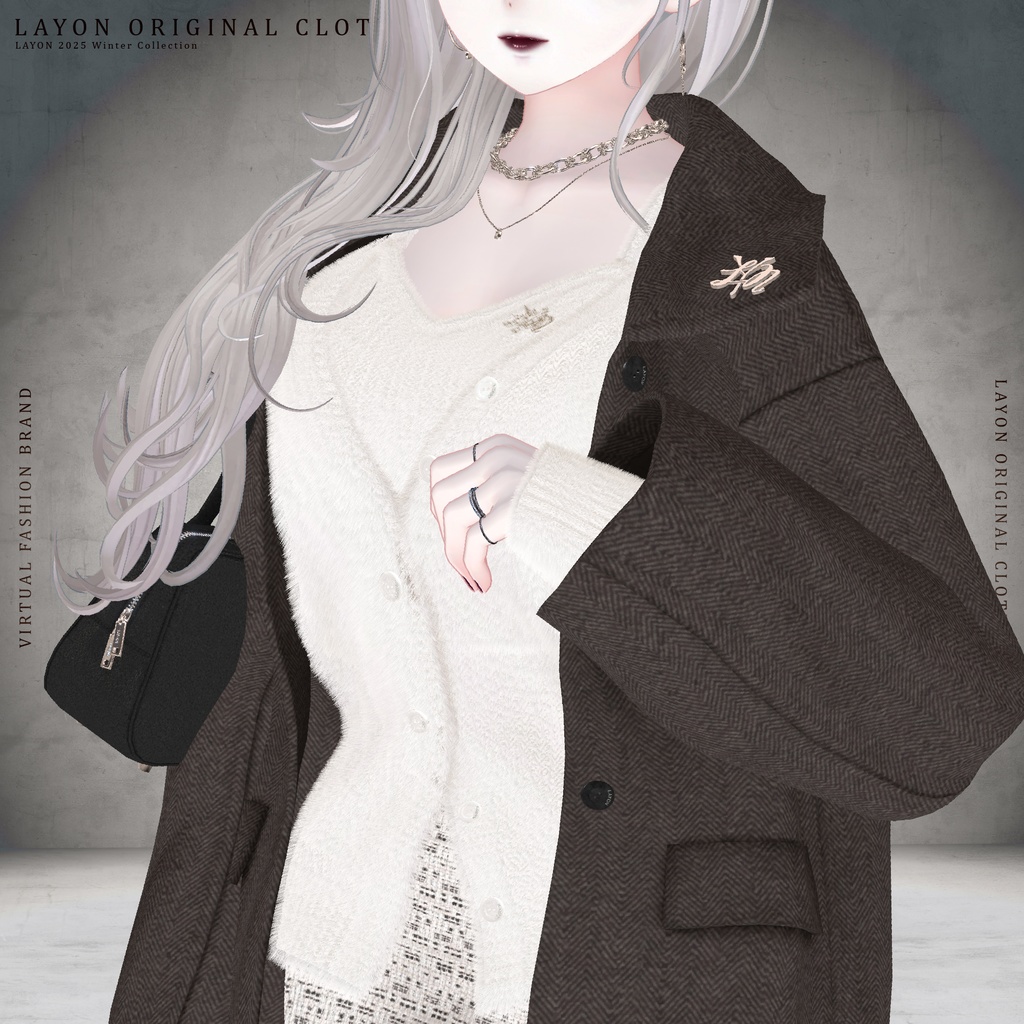【3D】WHITE DUSK (森羅/しなの/愛莉/マヌカ/桔梗/Lapwing/Sio対応) #LAYON服 #LAYONコーデ