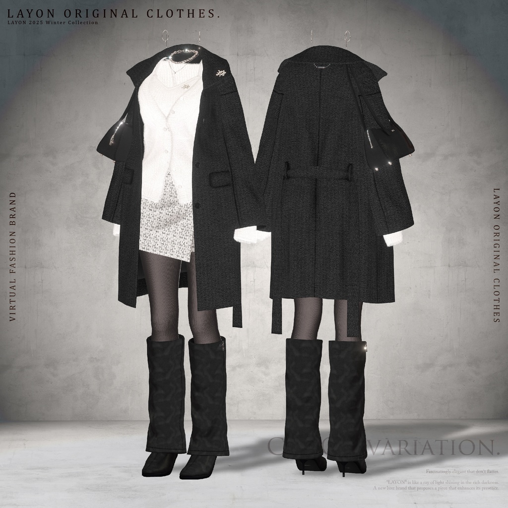 【3D】WHITE DUSK (森羅/しなの/愛莉/マヌカ/桔梗/Lapwing/Sio対応) #LAYON服 #LAYONコーデ