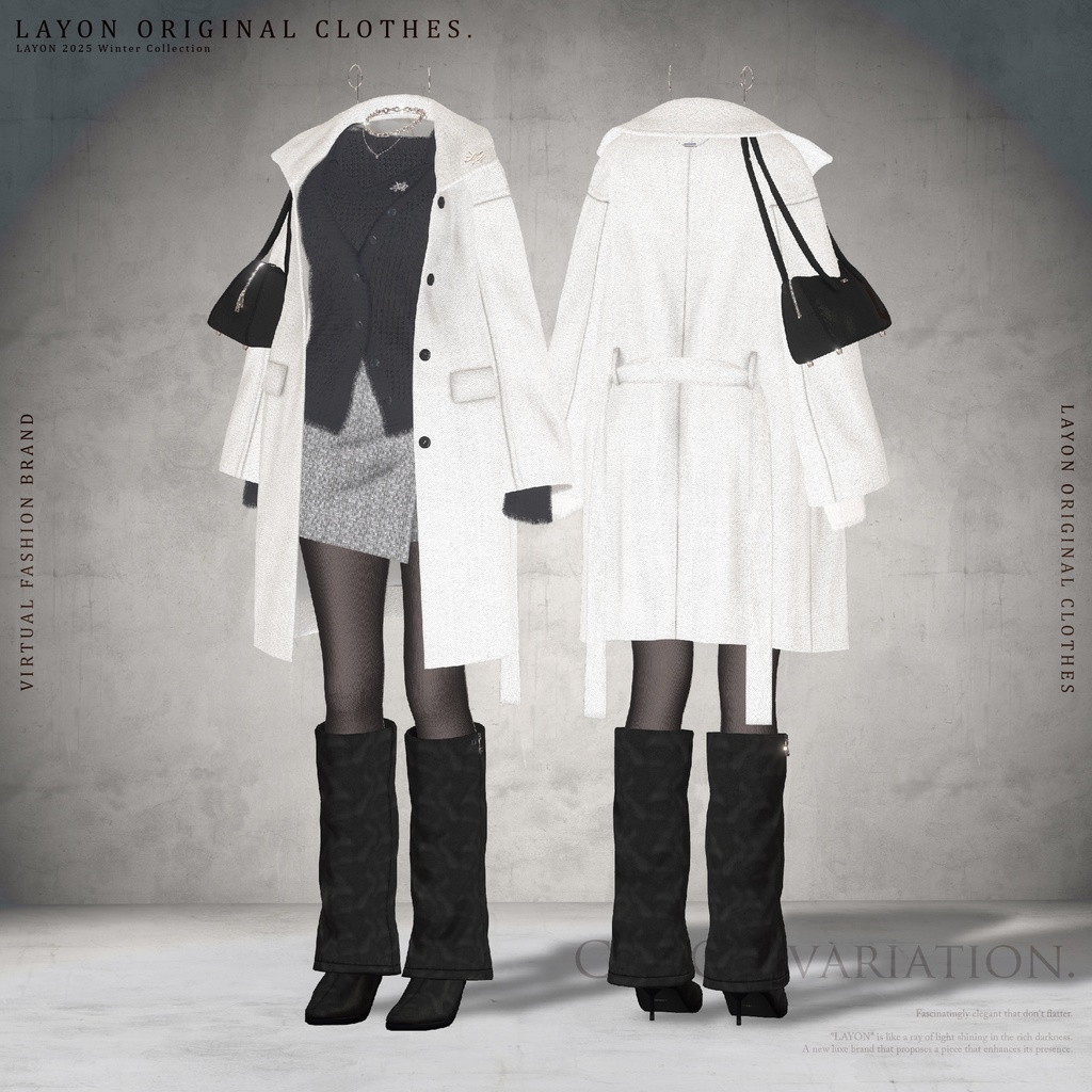 【3D】WHITE DUSK (森羅/しなの/愛莉/マヌカ/桔梗/Lapwing/Sio対応) #LAYON服 #LAYONコーデ