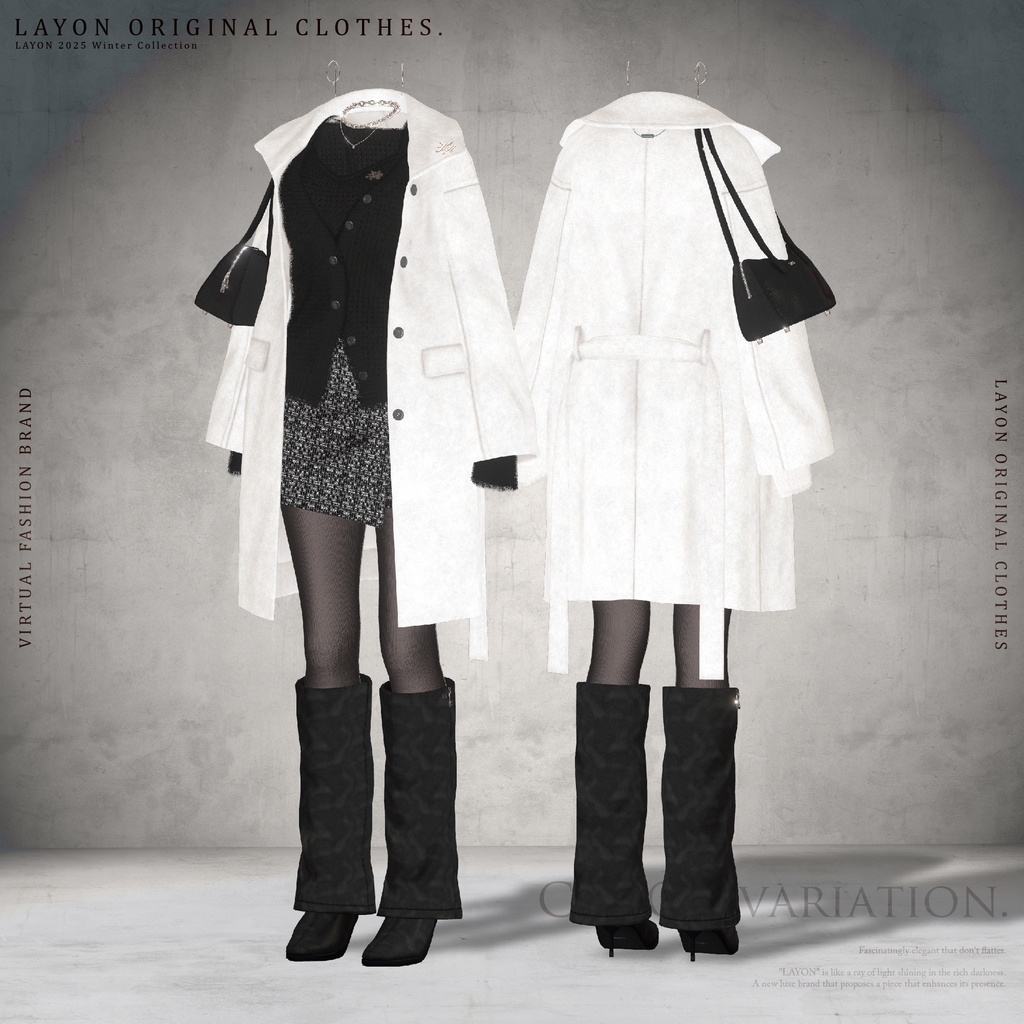 【3D】WHITE DUSK (森羅/しなの/愛莉/マヌカ/桔梗/Lapwing/Sio対応) #LAYON服 #LAYONコーデ