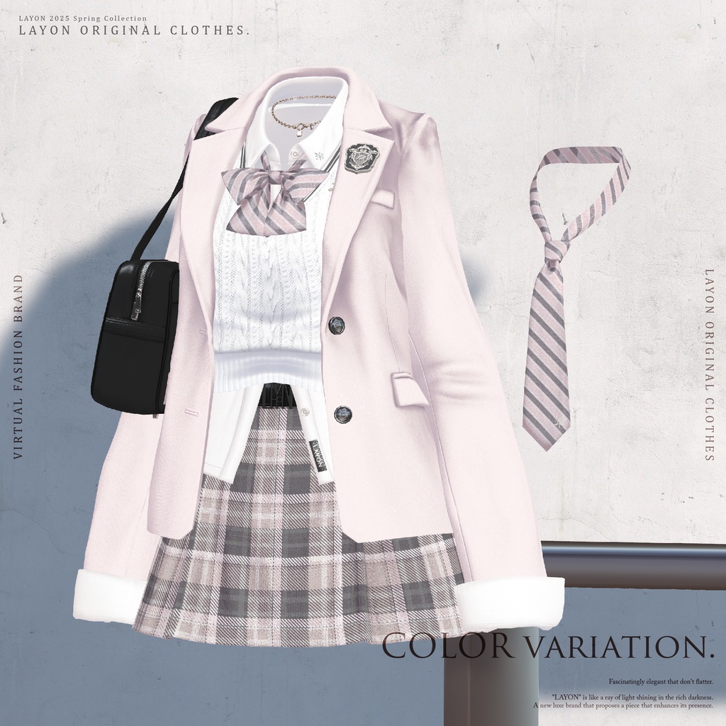 【3D】ACADEMIC HIGH SCHOOL UNIFORM (森羅/しなの/愛莉/マヌカ/ラシューシャ/桔梗/Lapwing/Sio対応) #LAYON服 #LAYONコーデ