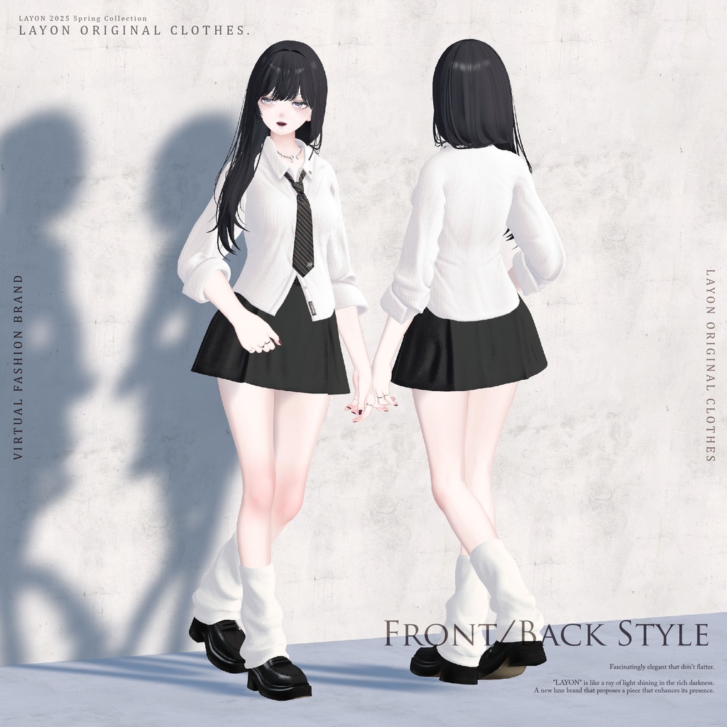 【3D】ACADEMIC HIGH SCHOOL UNIFORM (森羅/しなの/愛莉/マヌカ/ラシューシャ/桔梗/Lapwing/Sio対応) #LAYON服 #LAYONコーデ