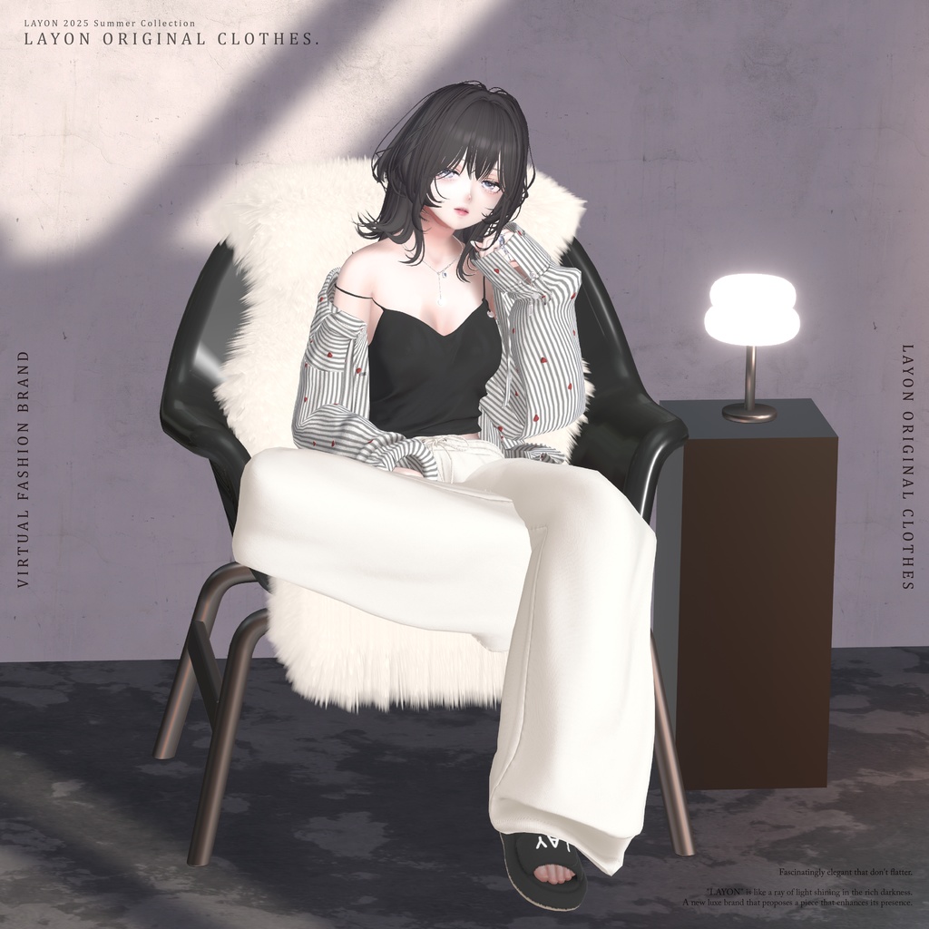 【3D】Chill out wear (森羅/しなの/愛莉/マヌカ/ラシューシャ/Lapwing/Sio/水瀬/狛乃/斑霞/ミルティナ/ルルネ/Alué対応) #LAYON服 #LAYONコーデ