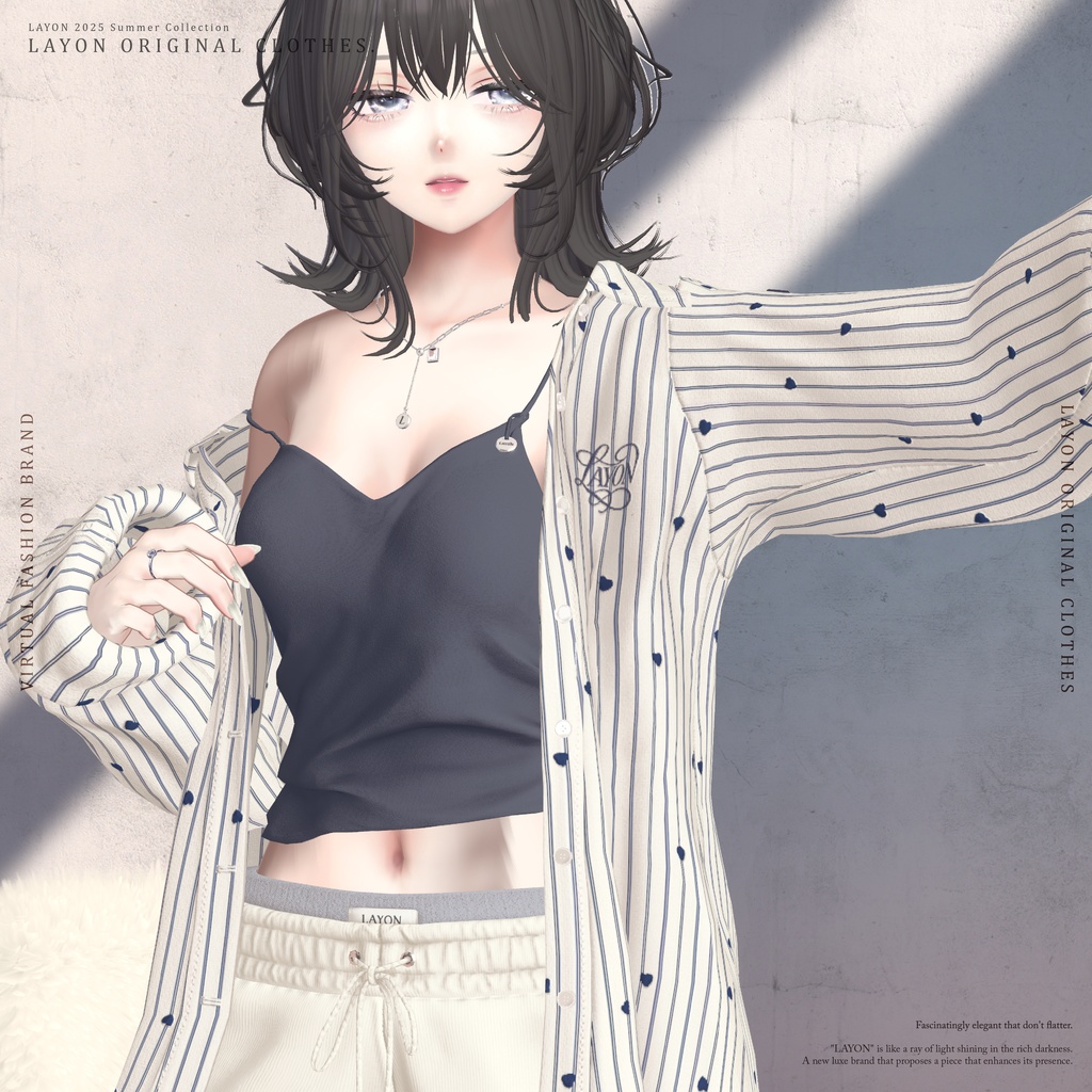 【3D】Chill out wear (森羅/しなの/愛莉/マヌカ/ラシューシャ/Lapwing/Sio/水瀬/狛乃/斑霞/ミルティナ/ルルネ/Alué対応) #LAYON服 #LAYONコーデ