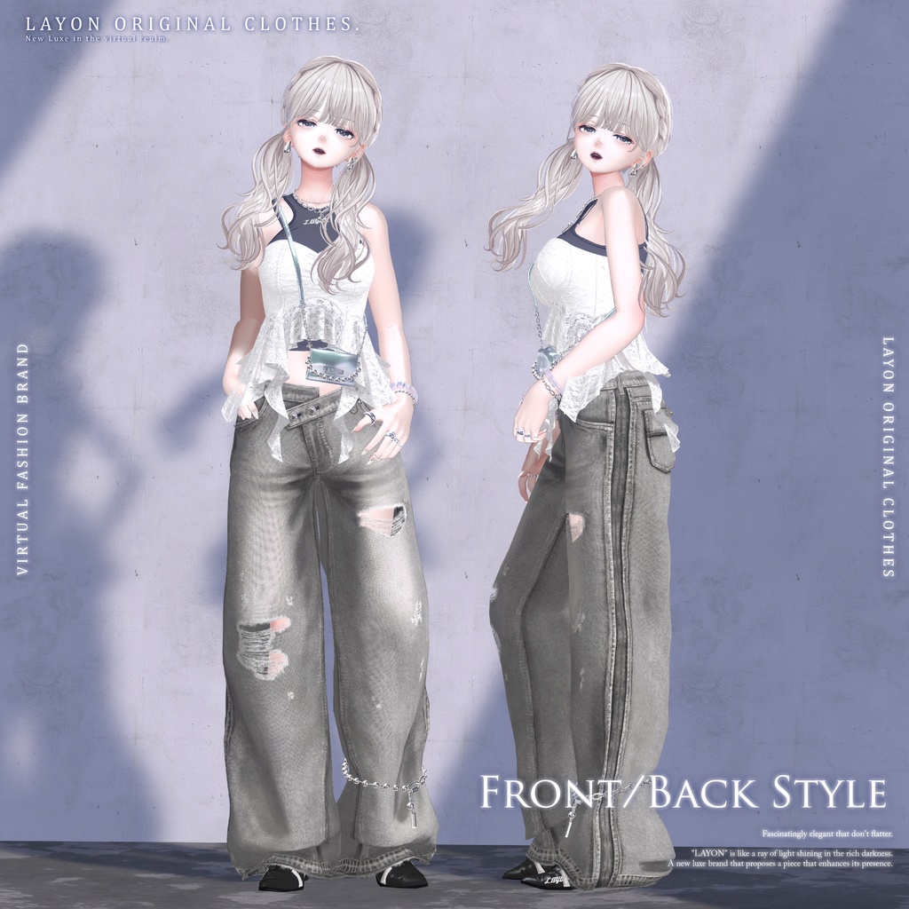 【3D】Dimensional Sheen (森羅/しなの/ミルティナ/愛莉/マヌカ/ラシューシャ/Lapwing/Sio対応) #LAYON服 #LAYONコーデ