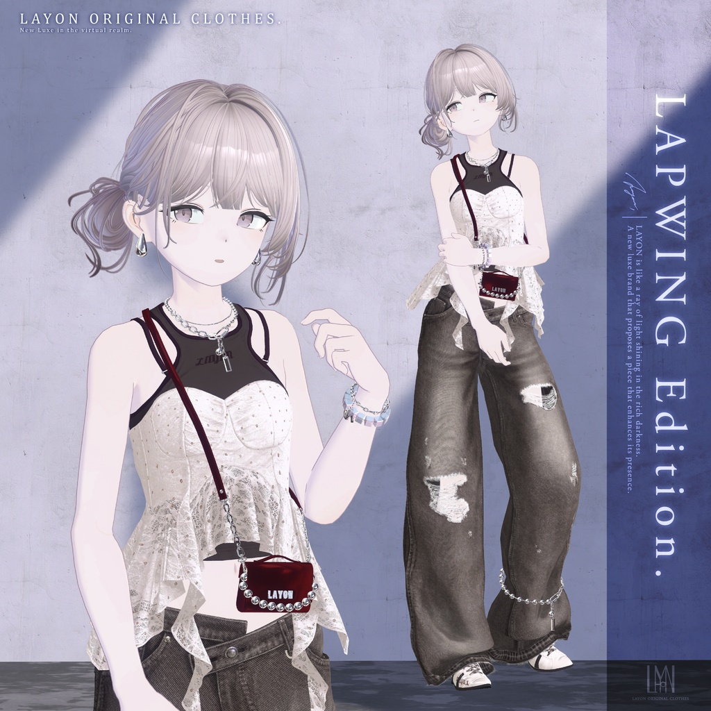 【3D】Dimensional Sheen (森羅/しなの/ミルティナ/愛莉/マヌカ/ラシューシャ/Lapwing/Sio対応) #LAYON服 #LAYONコーデ