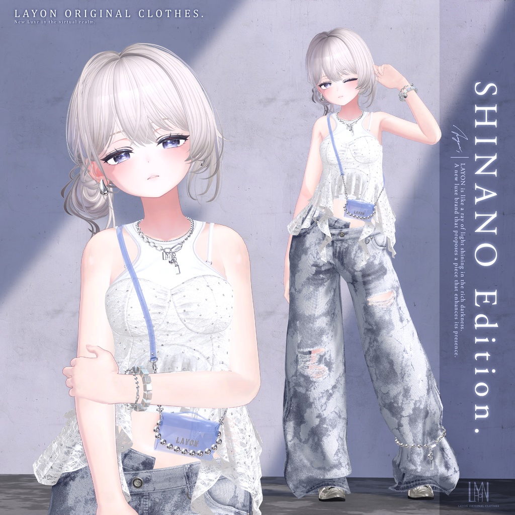 【3D】Dimensional Sheen (森羅/しなの/ミルティナ/愛莉/マヌカ/ラシューシャ/Lapwing/Sio対応) #LAYON服 #LAYONコーデ