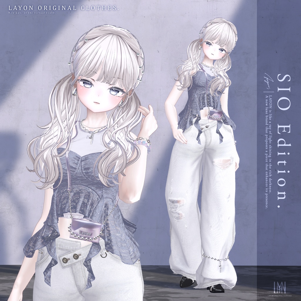 【3D】Dimensional Sheen (森羅/しなの/ミルティナ/愛莉/マヌカ/ラシューシャ/Lapwing/Sio対応) #LAYON服 #LAYONコーデ