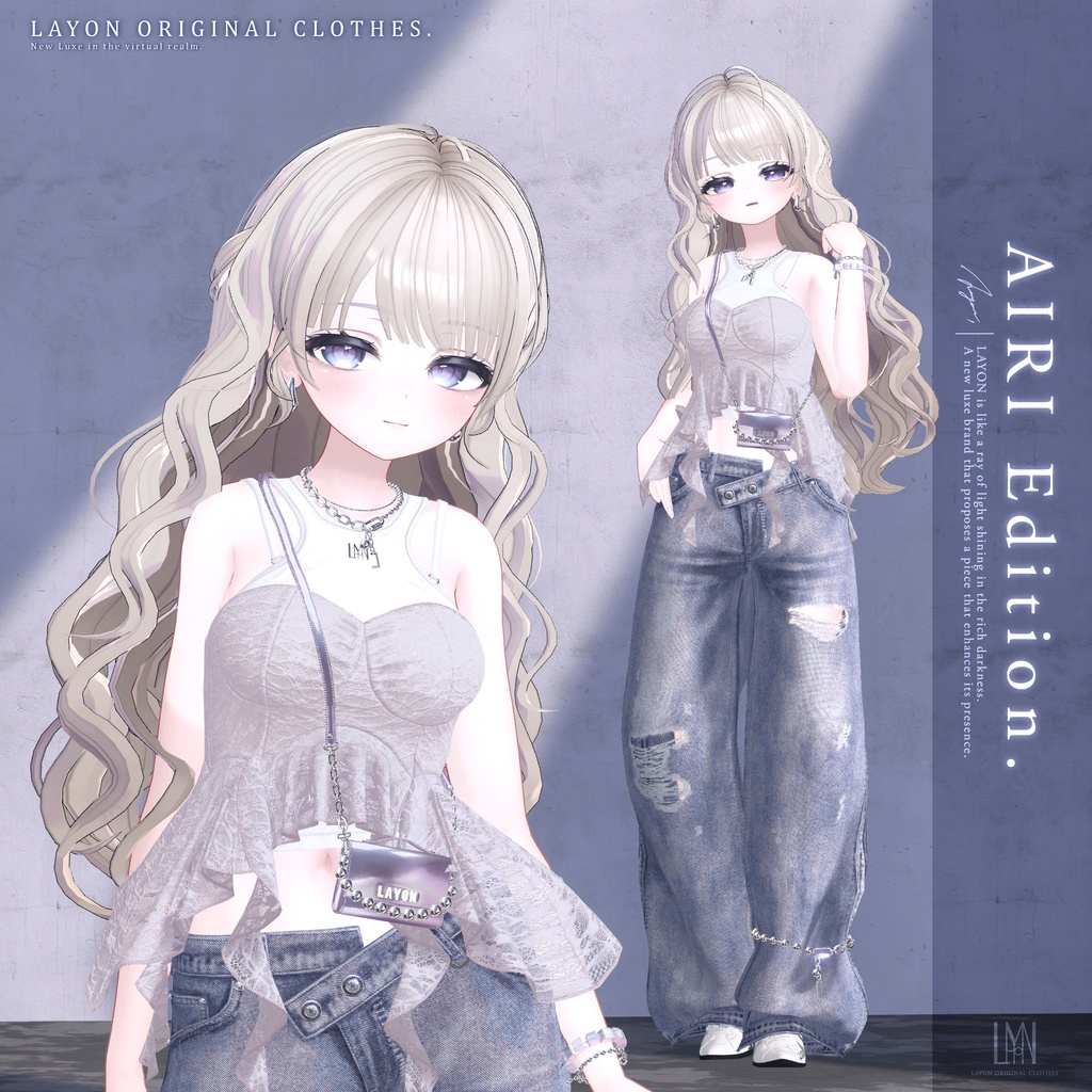 【3D】Dimensional Sheen (森羅/しなの/ミルティナ/愛莉/マヌカ/ラシューシャ/Lapwing/Sio対応) #LAYON服 #LAYONコーデ