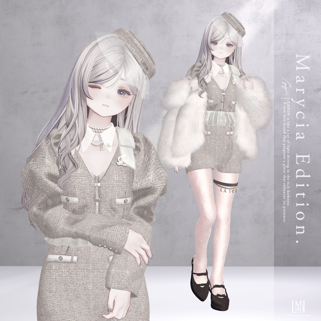 【3D】Sillage de Nuit (森羅/しなの/LUMINA/マヌカ/ラシューシャ/Lapwing/Sio/マリシア/ミルティナ/ルルネ/対応) #LAYON服 #LAYONコーデ