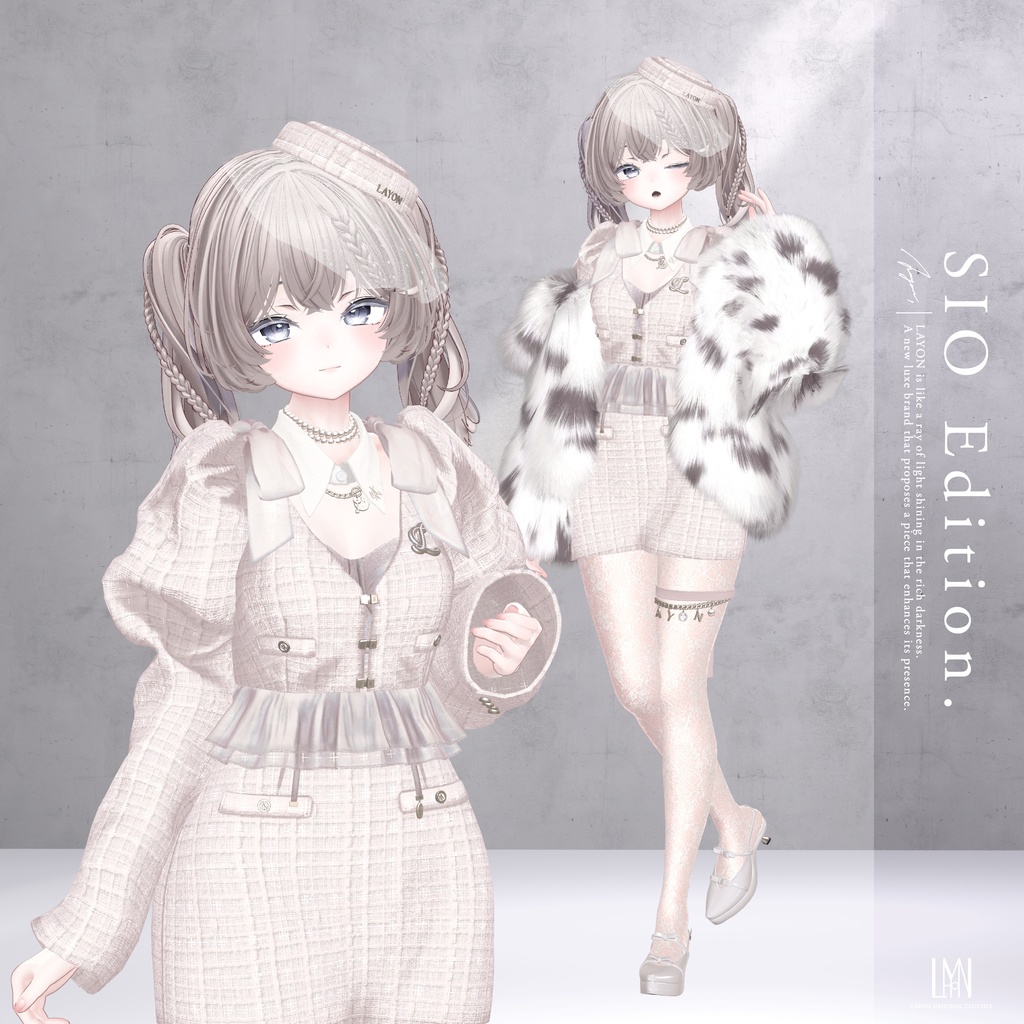 【3D】Sillage de Nuit (森羅/しなの/LUMINA/マヌカ/ラシューシャ/Lapwing/Sio/マリシア/ミルティナ/ルルネ/対応) #LAYON服 #LAYONコーデ