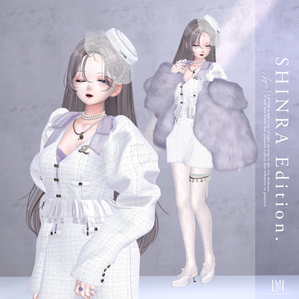 【3D】Sillage de Nuit (森羅/しなの/LUMINA/マヌカ/ラシューシャ/Lapwing/Sio/マリシア/ミルティナ/ルルネ/対応) #LAYON服 #LAYONコーデ