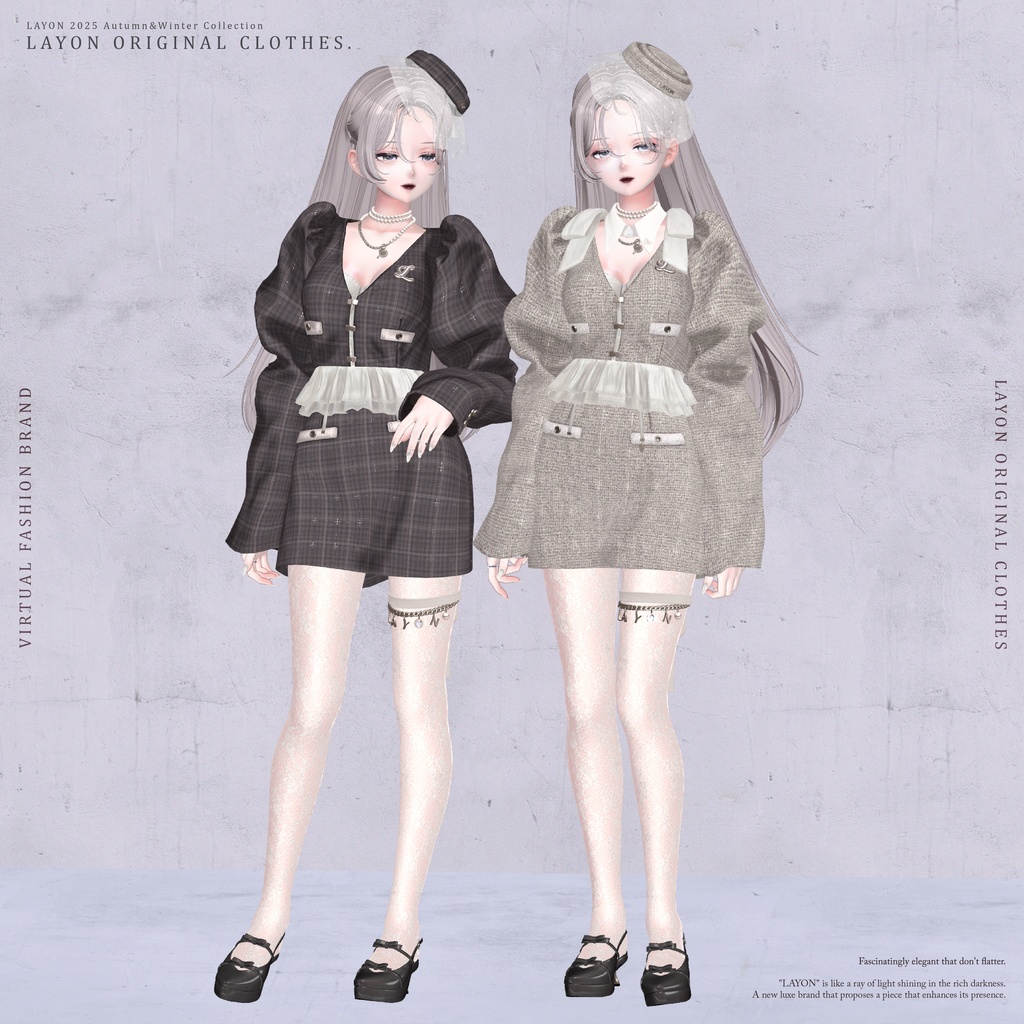 【3D】Sillage de Nuit (森羅/しなの/LUMINA/マヌカ/ラシューシャ/Lapwing/Sio/マリシア/ミルティナ/ルルネ/対応) #LAYON服 #LAYONコーデ