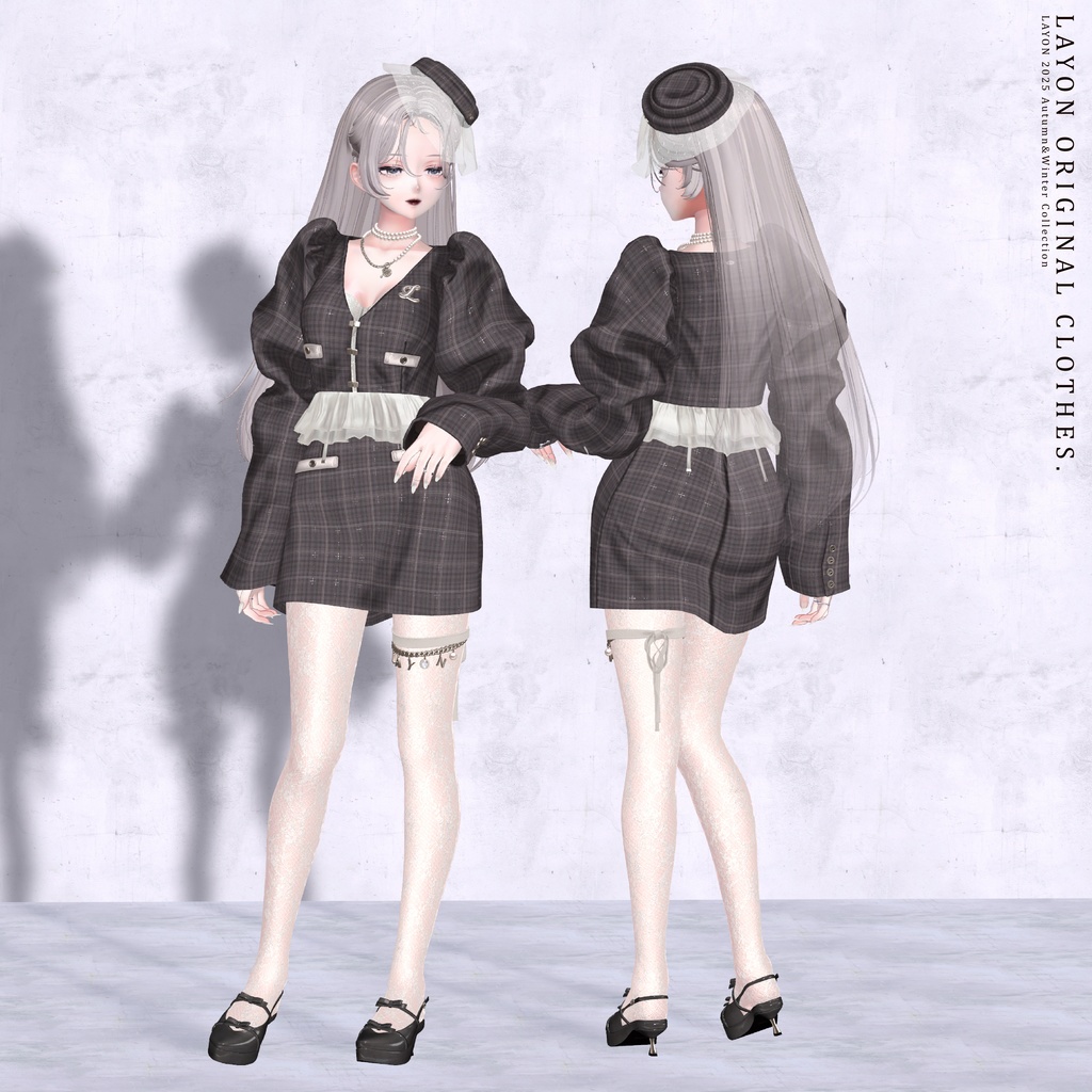 【3D】Sillage de Nuit (森羅/しなの/LUMINA/マヌカ/ラシューシャ/Lapwing/Sio/マリシア/ミルティナ/ルルネ/対応) #LAYON服 #LAYONコーデ