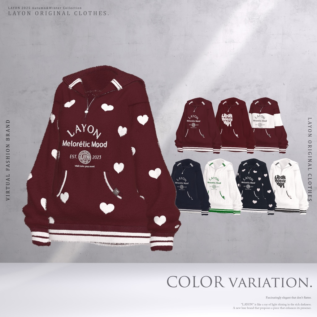 【3D】Melorétic Mood wear (森羅/しなの/LUMINA/マヌカ/しらつめ/Sio/マリシア/ミルティナ/水瀬/狛乃/斑霞/Alué対応) #LAYON服 #LAYONコーデ