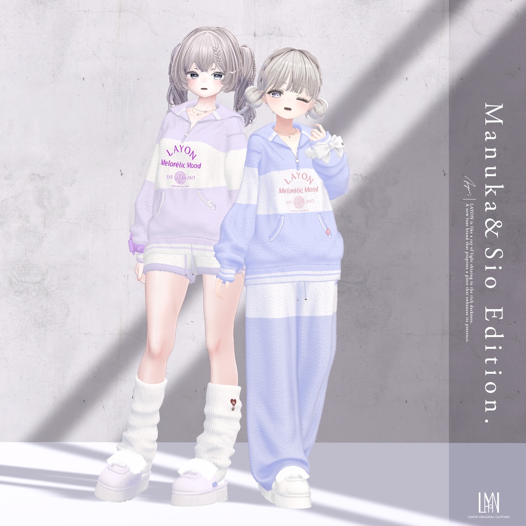 【3D】Melorétic Mood wear (森羅/しなの/LUMINA/マヌカ/しらつめ/Sio/マリシア/ミルティナ/水瀬/狛乃/斑霞/Alué対応) #LAYON服 #LAYONコーデ