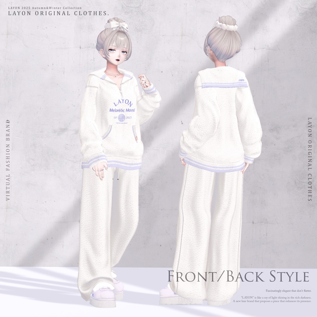 【3D】Melorétic Mood wear (森羅/しなの/LUMINA/マヌカ/しらつめ/Sio/マリシア/ミルティナ/水瀬/狛乃/斑霞/Alué対応) #LAYON服 #LAYONコーデ