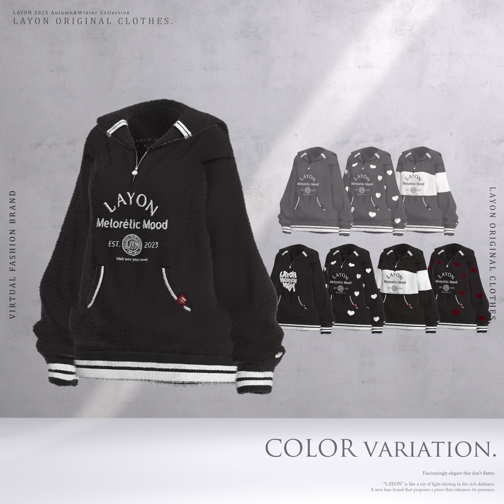 【3D】Melorétic Mood wear (森羅/しなの/LUMINA/マヌカ/しらつめ/Sio/マリシア/ミルティナ/水瀬/狛乃/斑霞/Alué対応) #LAYON服 #LAYONコーデ