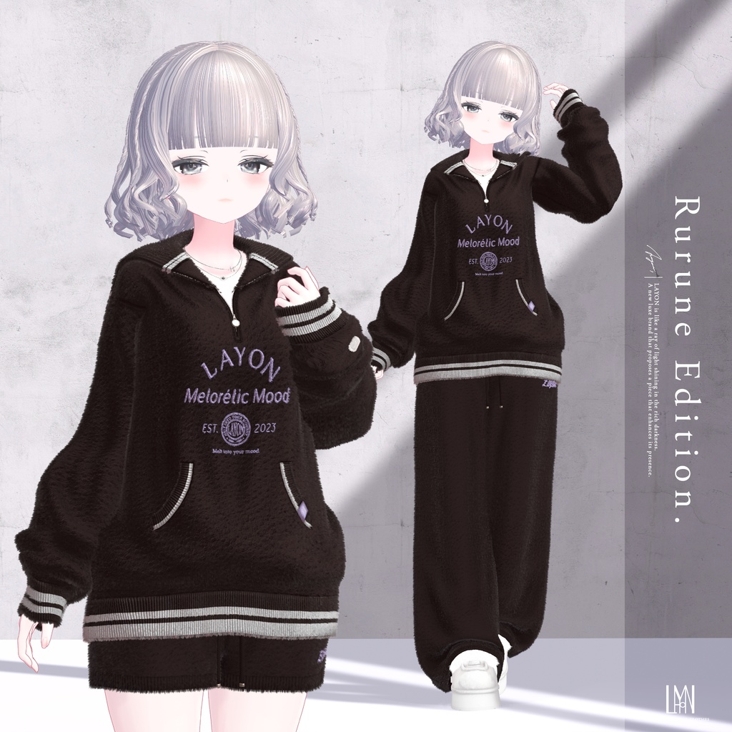 【3D】Melorétic Mood wear (森羅/しなの/LUMINA/マヌカ/しらつめ/Sio/マリシア/ミルティナ/水瀬/狛乃/斑霞/Alué対応) #LAYON服 #LAYONコーデ