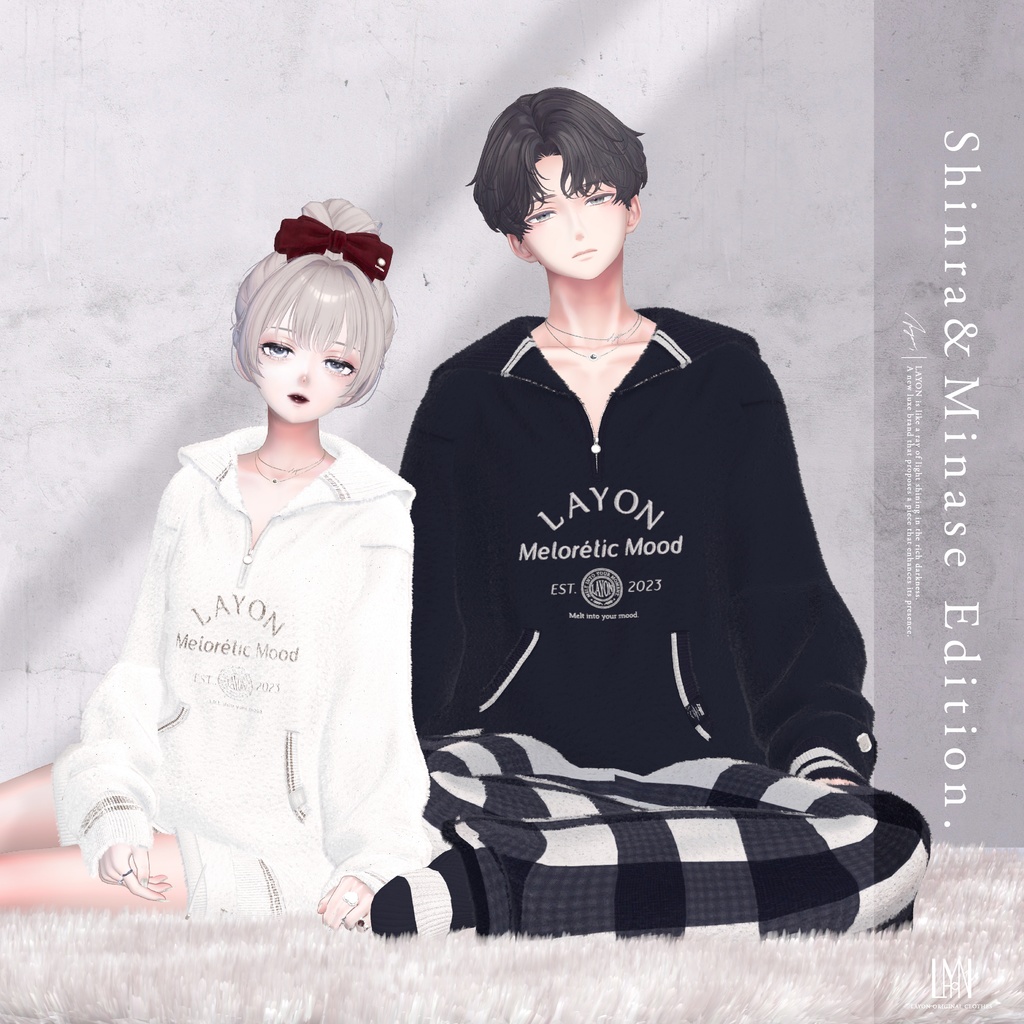 【3D】Melorétic Mood wear (森羅/しなの/LUMINA/マヌカ/しらつめ/Sio/マリシア/ミルティナ/水瀬/狛乃/斑霞/Alué対応) #LAYON服 #LAYONコーデ