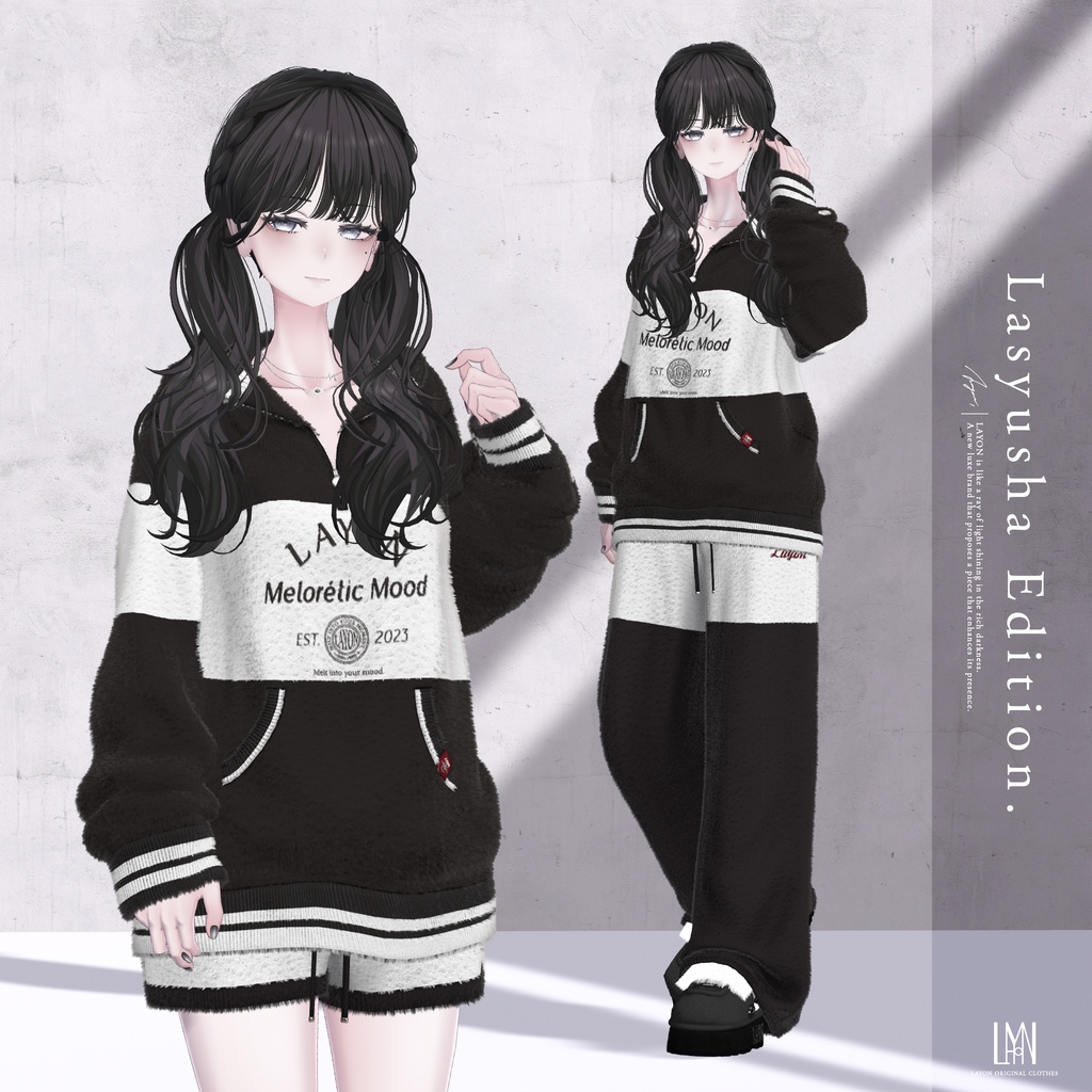 【3D】Melorétic Mood wear (森羅/しなの/LUMINA/マヌカ/しらつめ/Sio/マリシア/ミルティナ/水瀬/狛乃/斑霞/Alué対応) #LAYON服 #LAYONコーデ