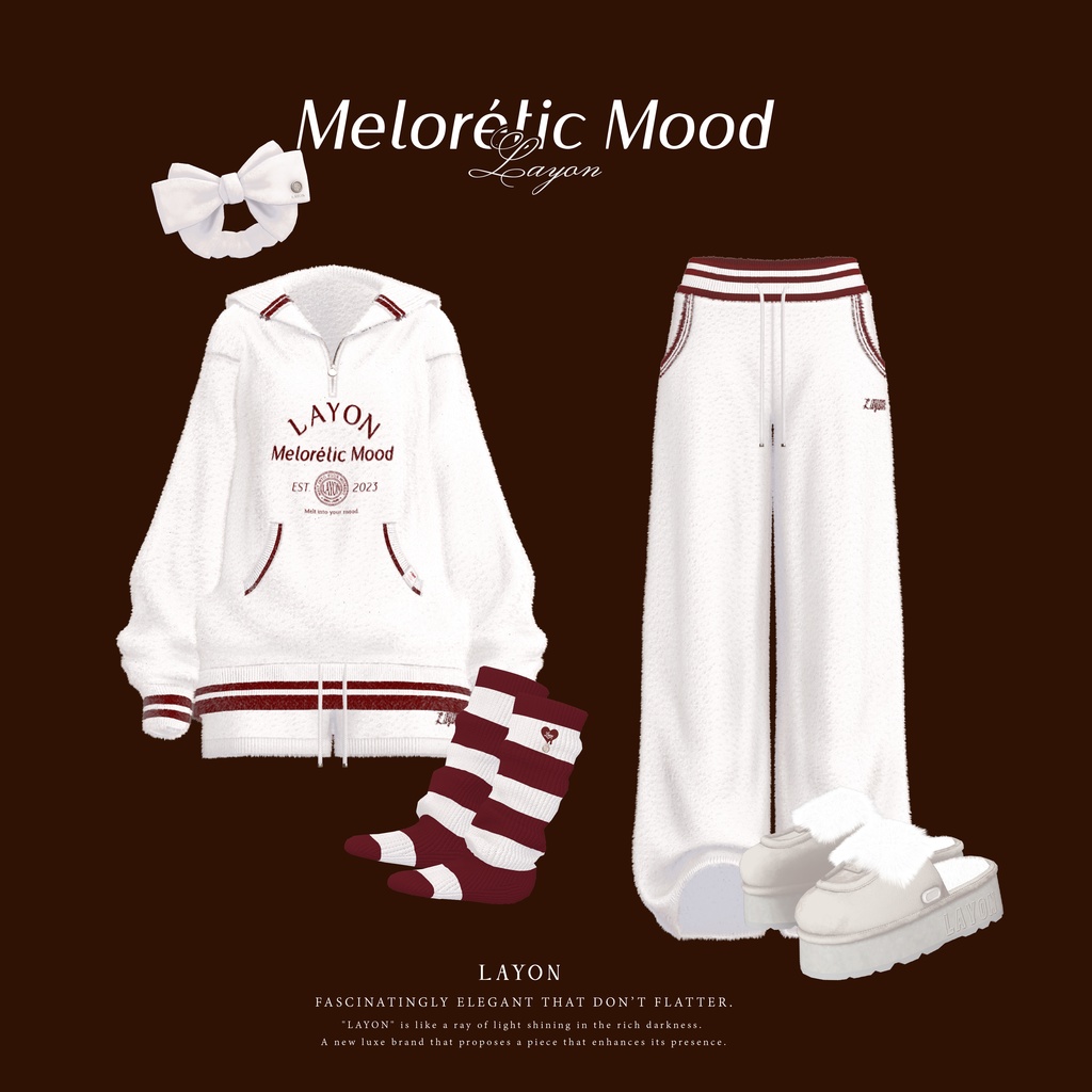 【3D】Melorétic Mood wear (森羅/しなの/LUMINA/マヌカ/しらつめ/Sio/マリシア/ミルティナ/水瀬/狛乃/斑霞/Alué対応) #LAYON服 #LAYONコーデ