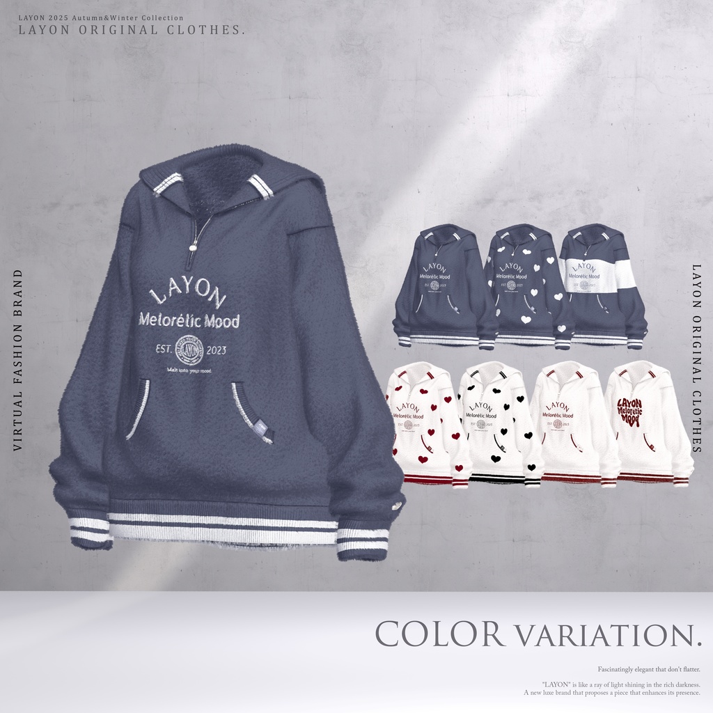 【3D】Melorétic Mood wear (森羅/しなの/LUMINA/マヌカ/しらつめ/Sio/マリシア/ミルティナ/水瀬/狛乃/斑霞/Alué対応) #LAYON服 #LAYONコーデ