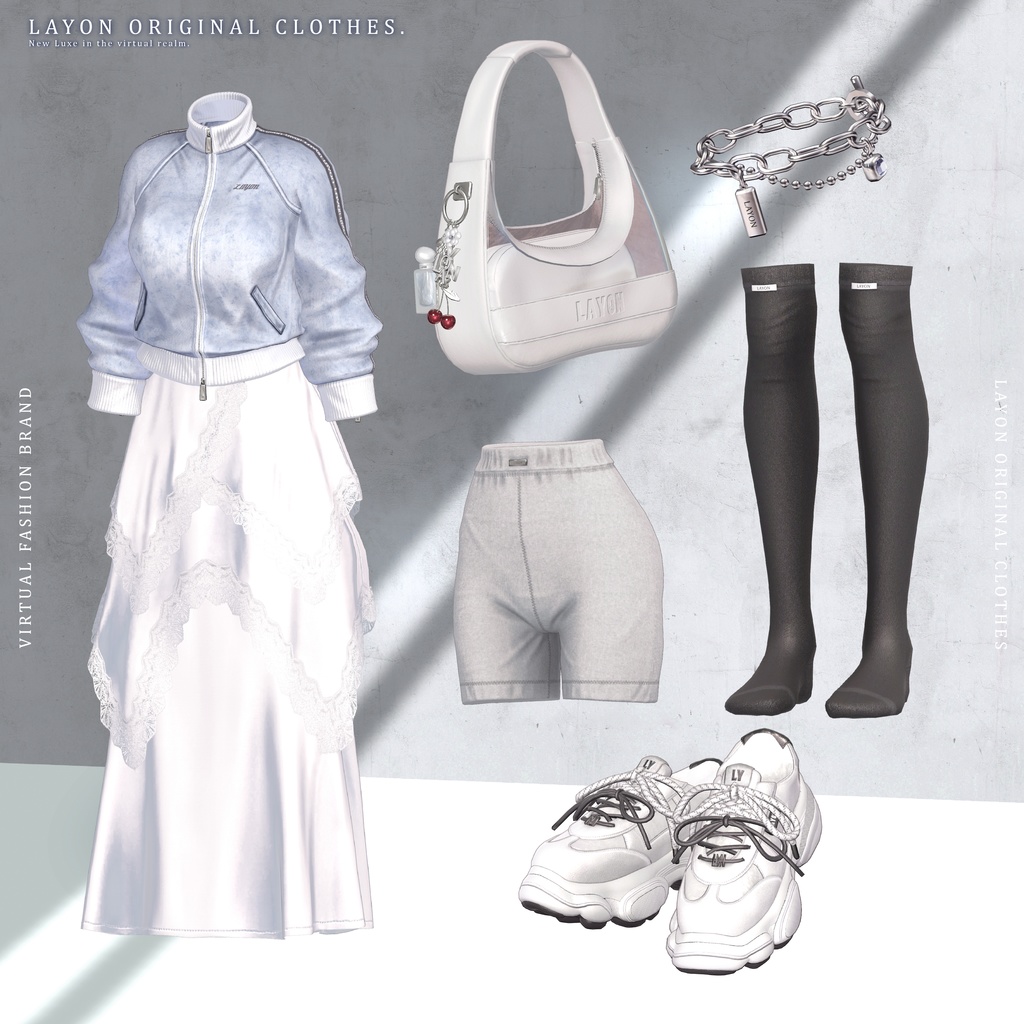 【3D】Urban Veil Track (森羅/しなの/LUMINA/マヌカ/Sio/ミルティナ/Mayo対応) #LAYON服 #LAYONコーデ