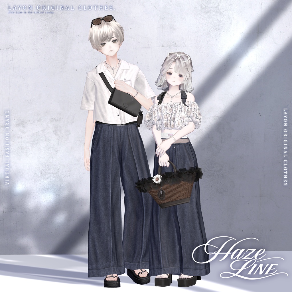 【3D】HAZE LINE (森羅/しなの/LUMINA/マヌカ/Mayo/Sio/ミルティナ/マリシア/Lapwing/ラシューシャ/ルルネ/水瀬/狛乃/Alué(+Head)/斑霞/泣夜/彼方対応) #LAYON服 #LAYONコーデ
