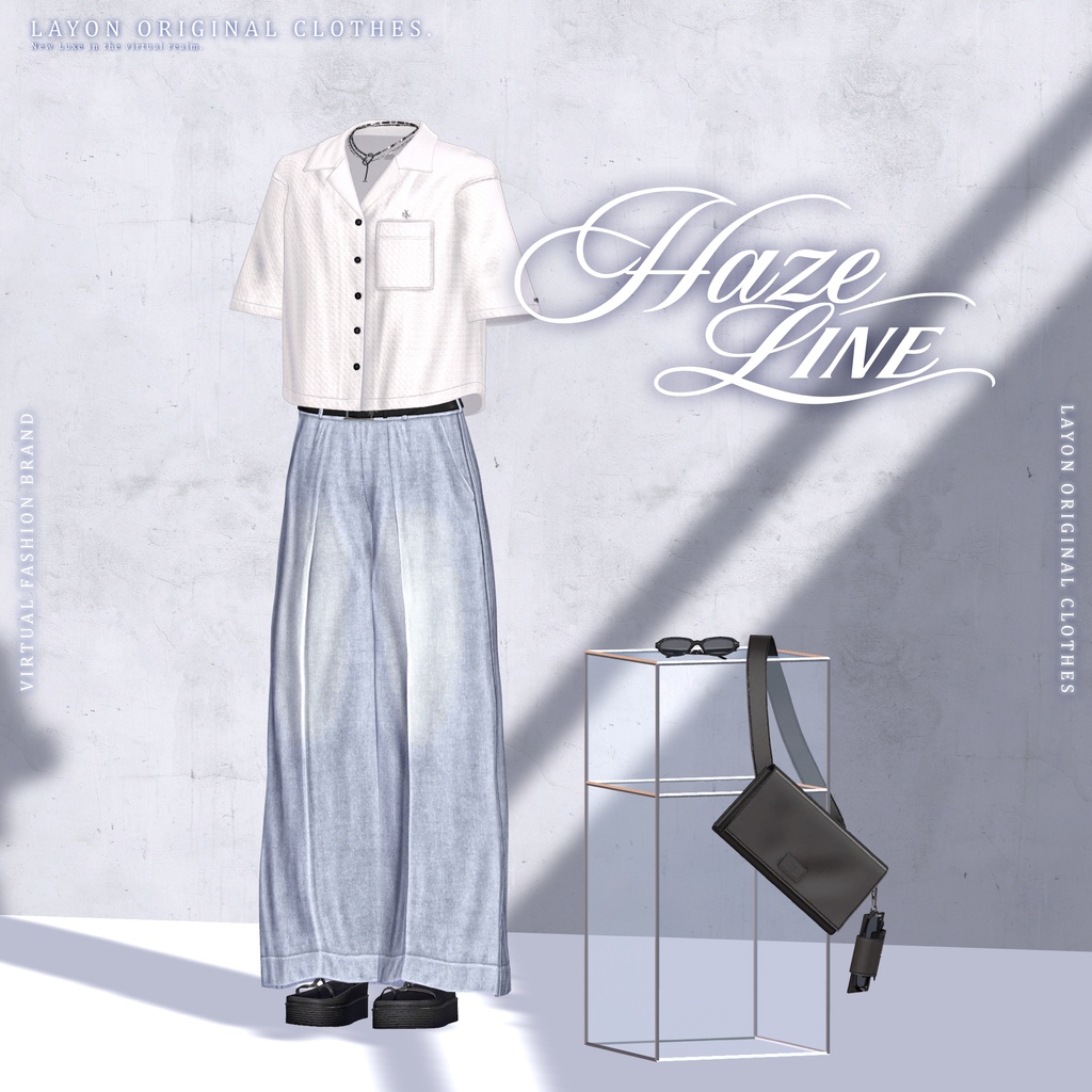 【3D】HAZE LINE (森羅/しなの/LUMINA/マヌカ/Mayo/Sio/ミルティナ/マリシア/Lapwing/ラシューシャ/ルルネ/水瀬/狛乃/Alué(+Head)/斑霞/泣夜/彼方対応) #LAYON服 #LAYONコーデ