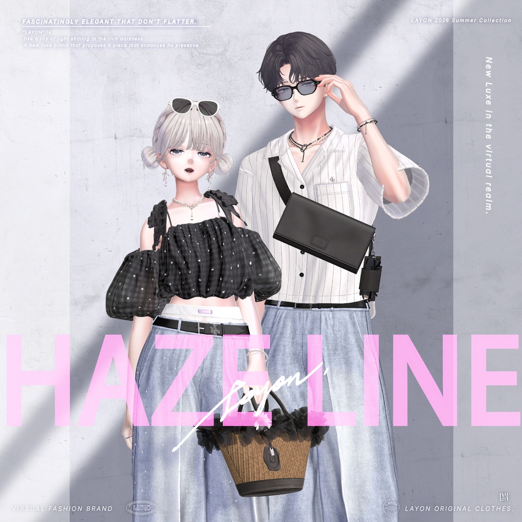 【3D】HAZE LINE (森羅/しなの/LUMINA/マヌカ/Mayo/Sio/ミルティナ/マリシア/Lapwing/ラシューシャ/ルルネ/水瀬/狛乃/Alué(+Head)/斑霞/泣夜/彼方対応) #LAYON服 #LAYONコーデ