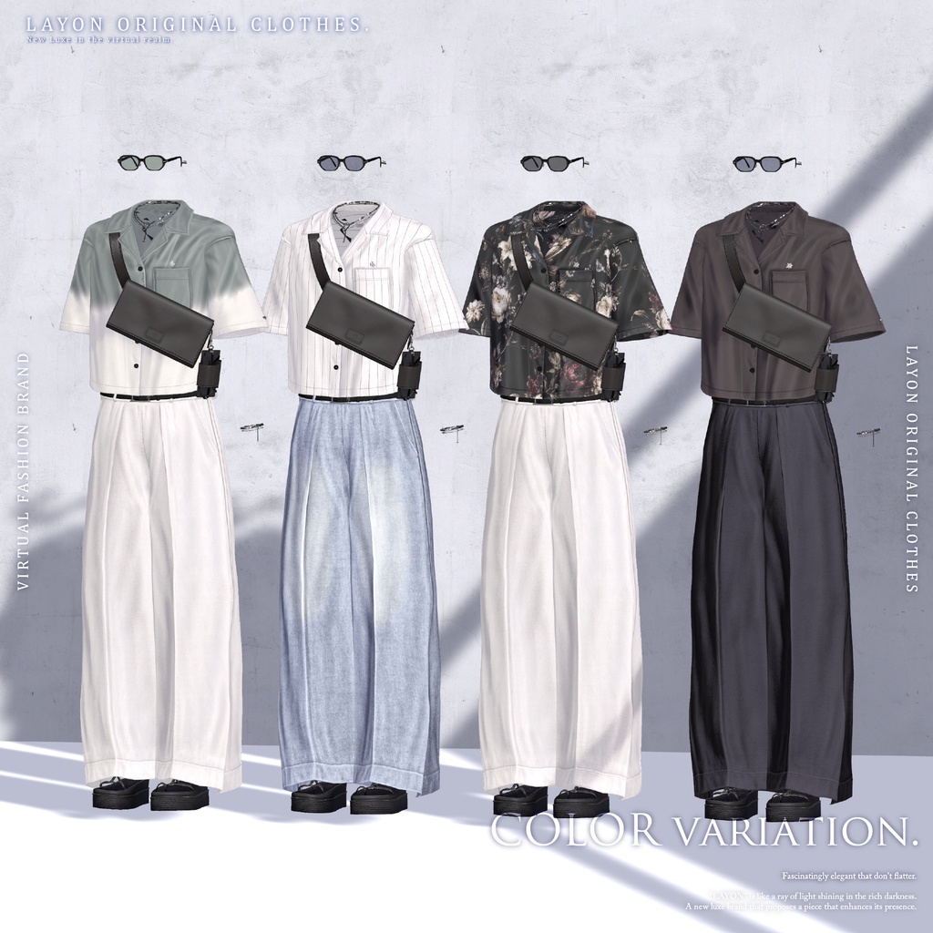 【3D】HAZE LINE (森羅/しなの/LUMINA/マヌカ/Mayo/Sio/ミルティナ/マリシア/Lapwing/ラシューシャ/ルルネ/水瀬/狛乃/Alué(+Head)/斑霞/泣夜/彼方対応) #LAYON服 #LAYONコーデ