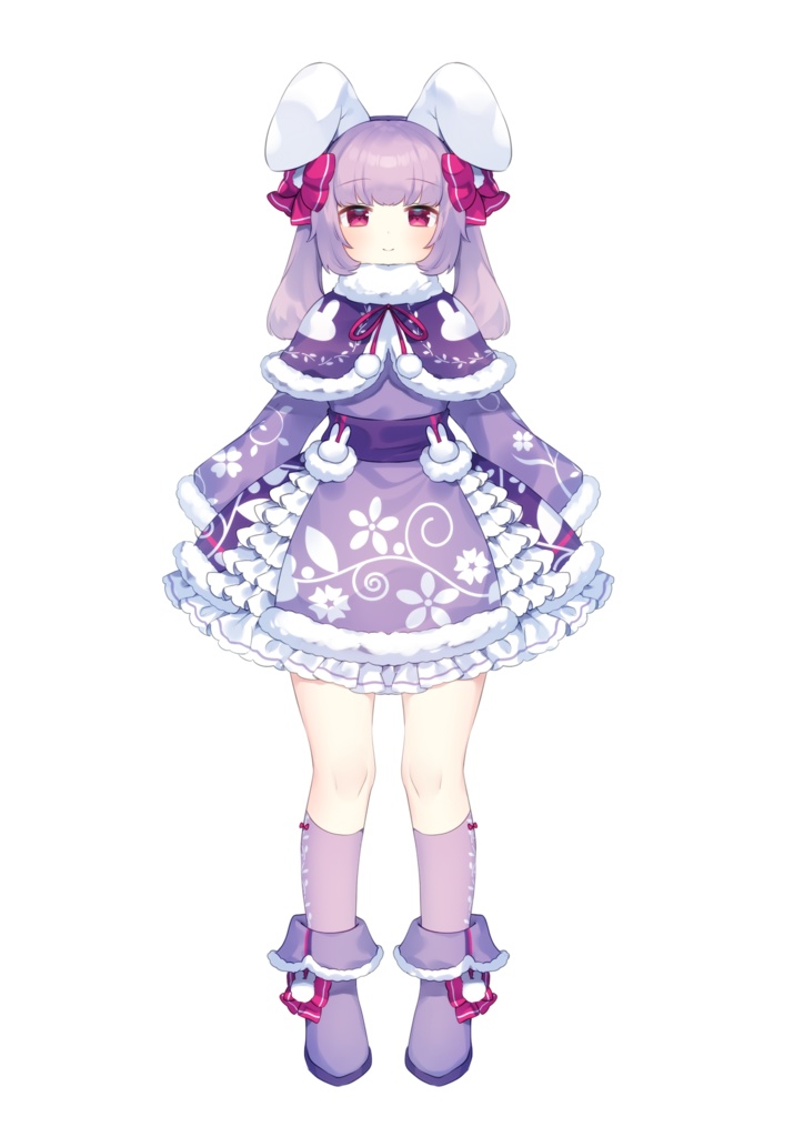 【限定1点】紫うさぎちゃん【VTS対応live2Dモデル】