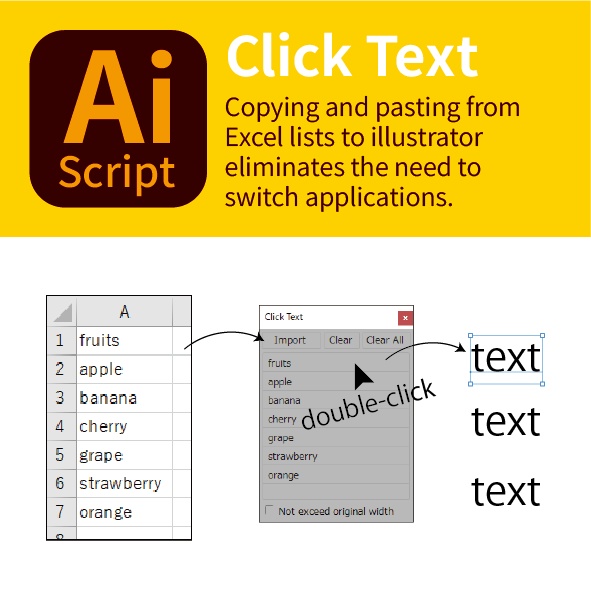 クリックテキスト(Click Text)