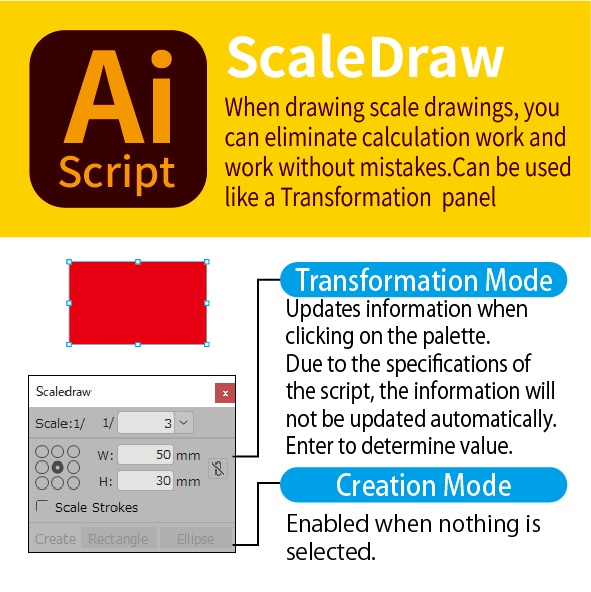 ScaleDraw(縮尺で作図)