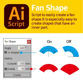 扇型&カップの扇型(Fan Shape & Fan Shape of Cup)