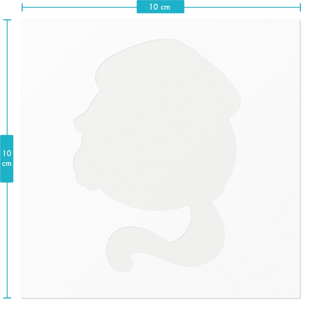 生首へらちゃんステッカー