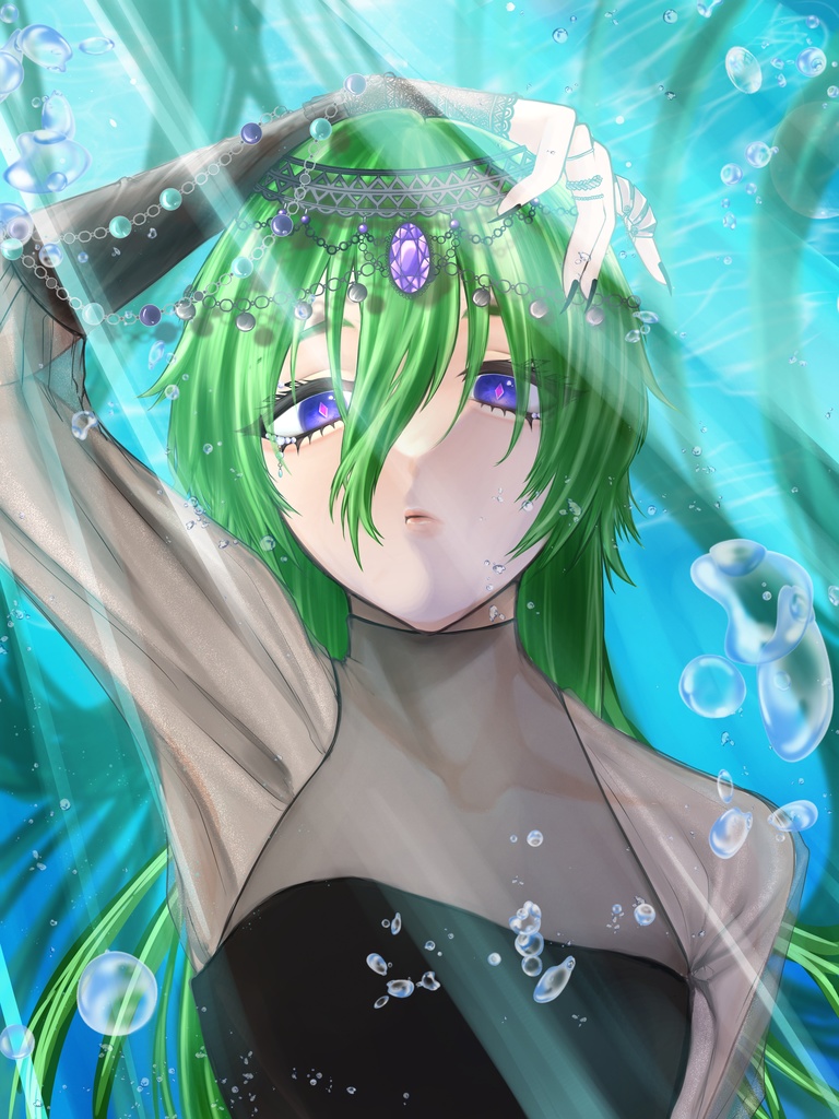 海中へらちゃんアクリルブロック