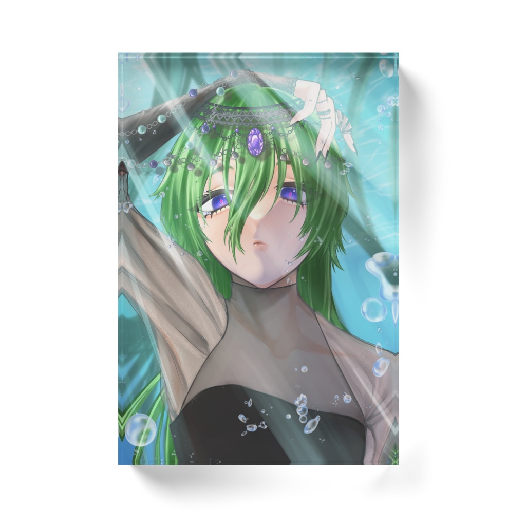 海中へらちゃんアクリルブロック