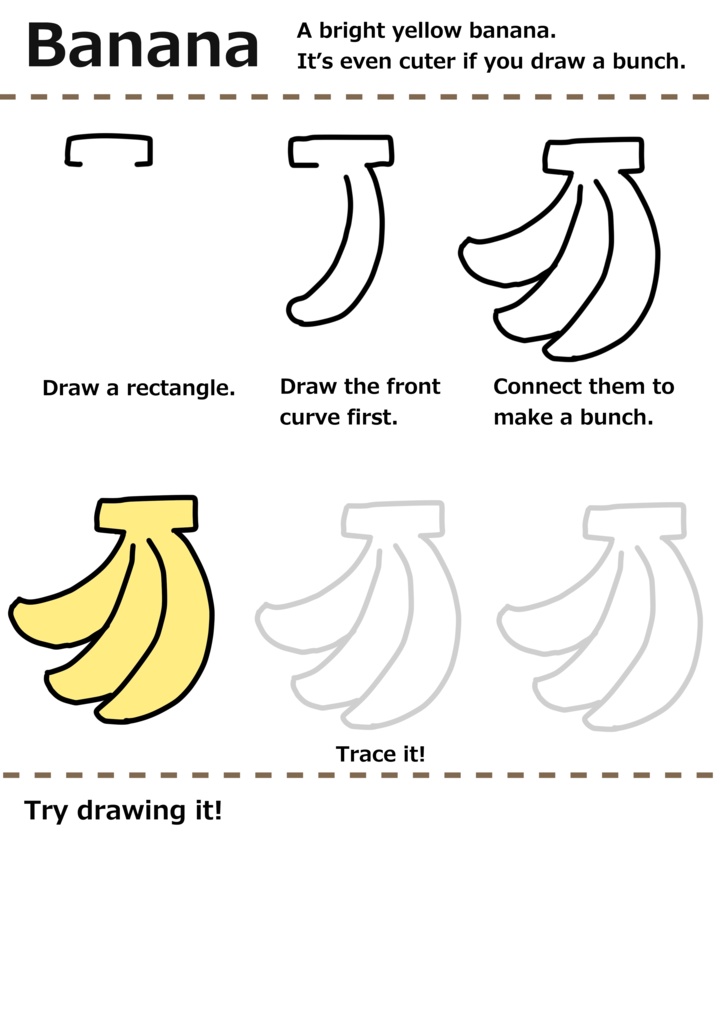 親子で楽しめる!英語とおえかきの練習シート(全39枚)フルーツ編